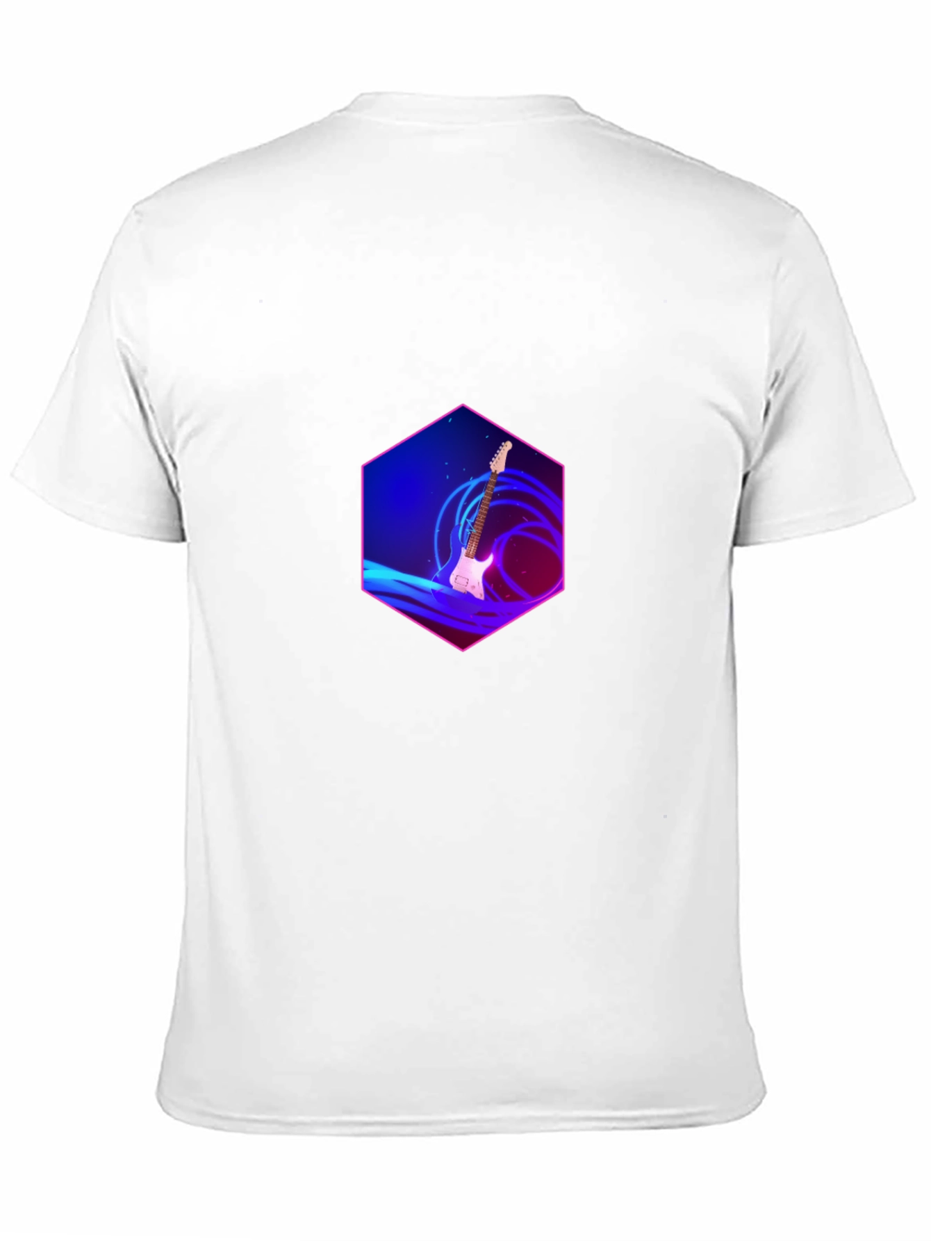 Guitar Hexagon T-Shirt - Music Lover Tee