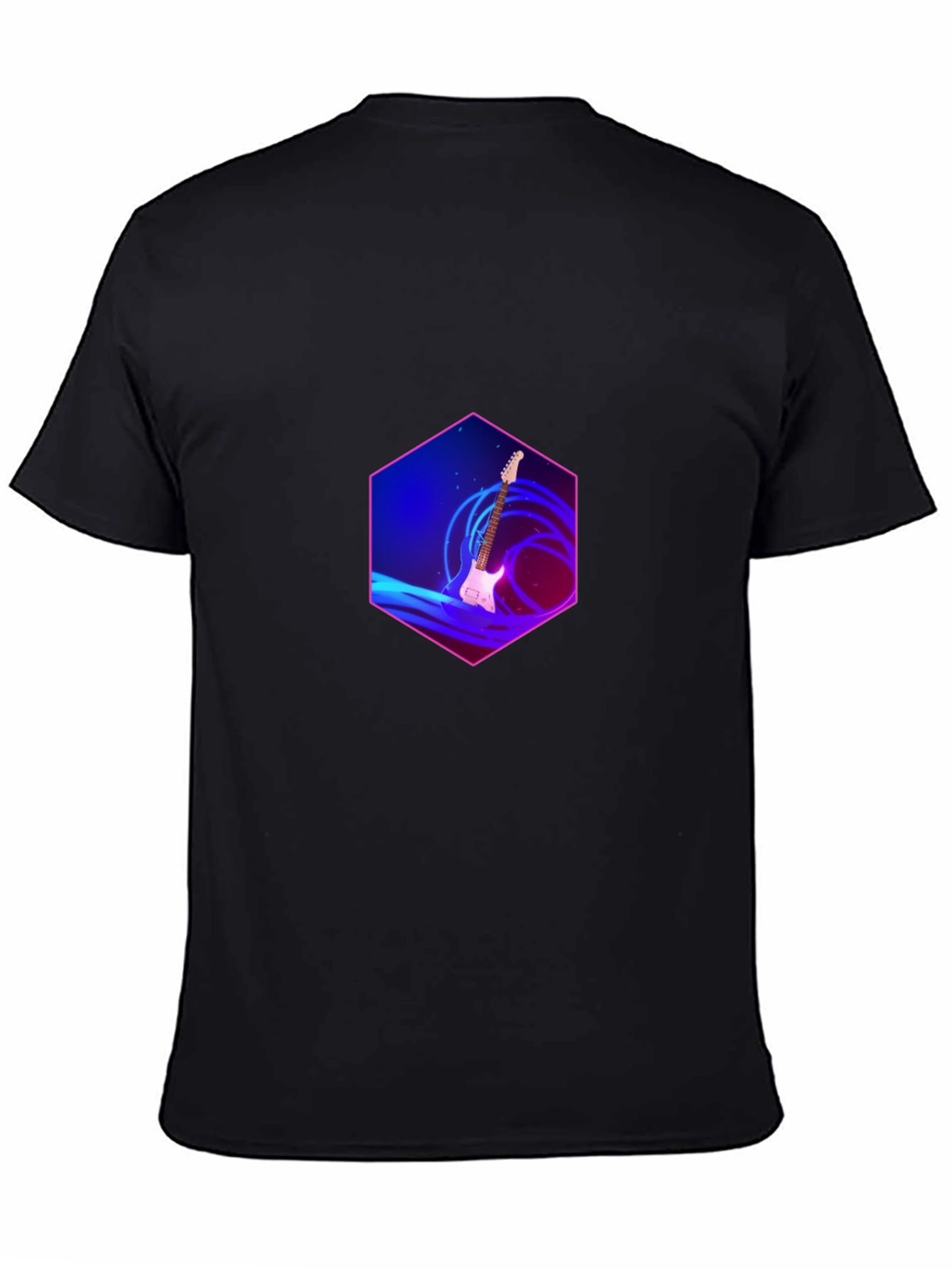Guitar Hexagon T-Shirt - Music Lover Tee
