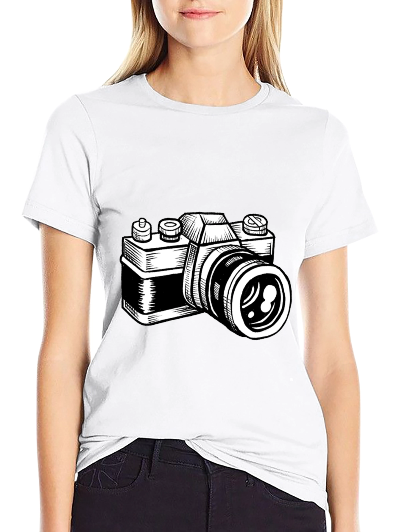 Camera Graphic T-Shirt - Black