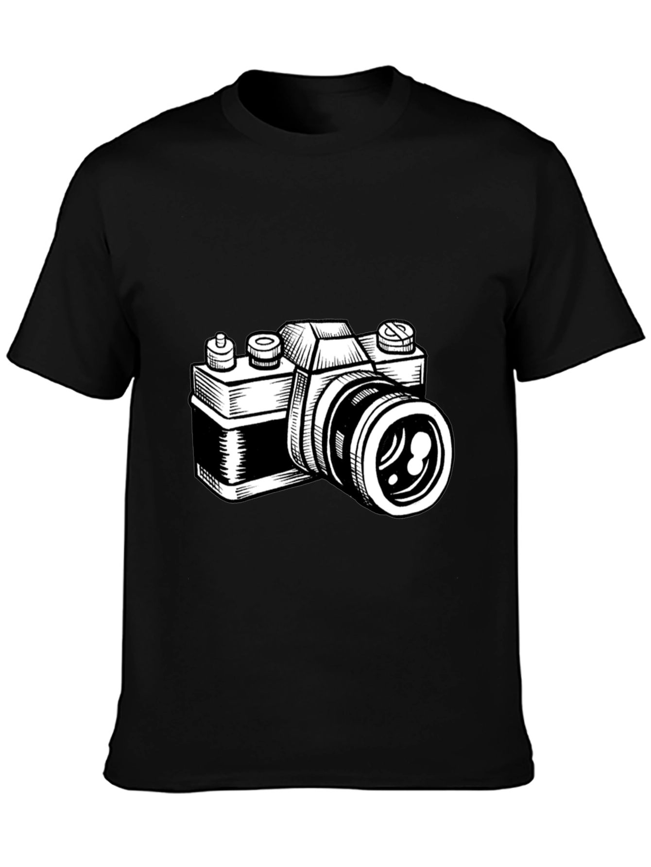 Camera Graphic T-Shirt - Black