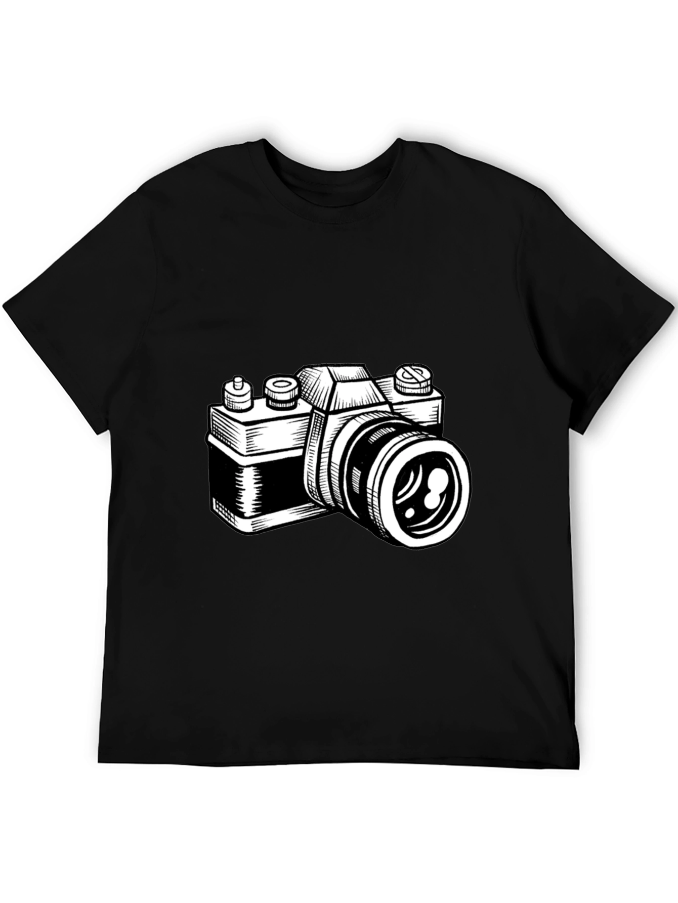 Camera Graphic T-Shirt - Black