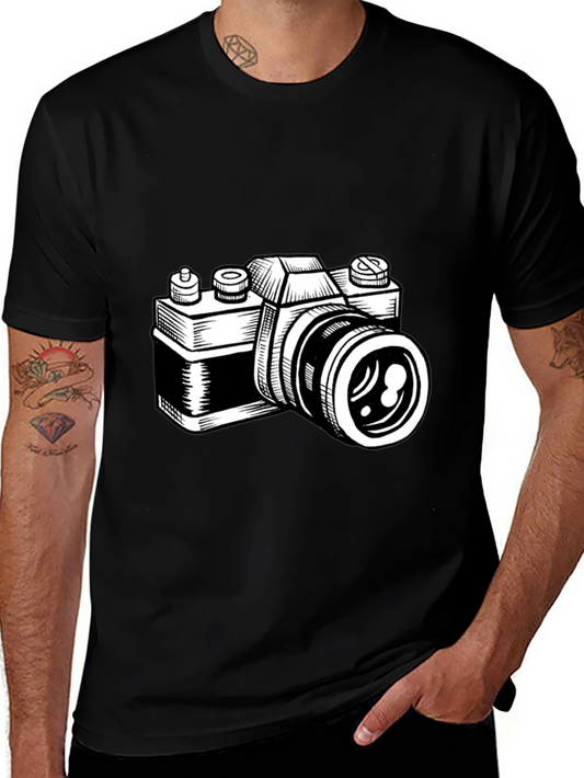 Camera Graphic T-Shirt - Black