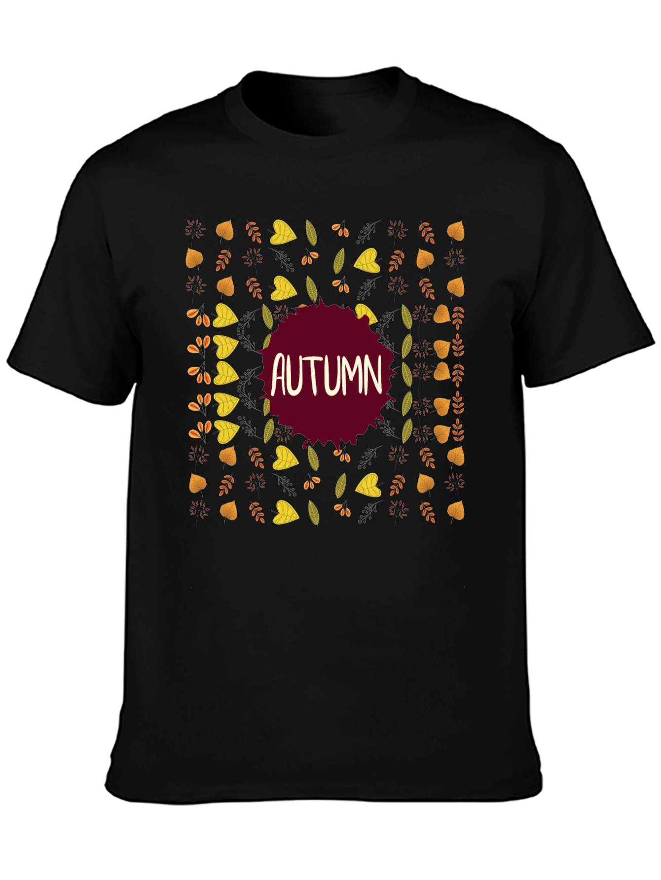 Autumn Leaves Graphic T-Shirt - Fall Season Style