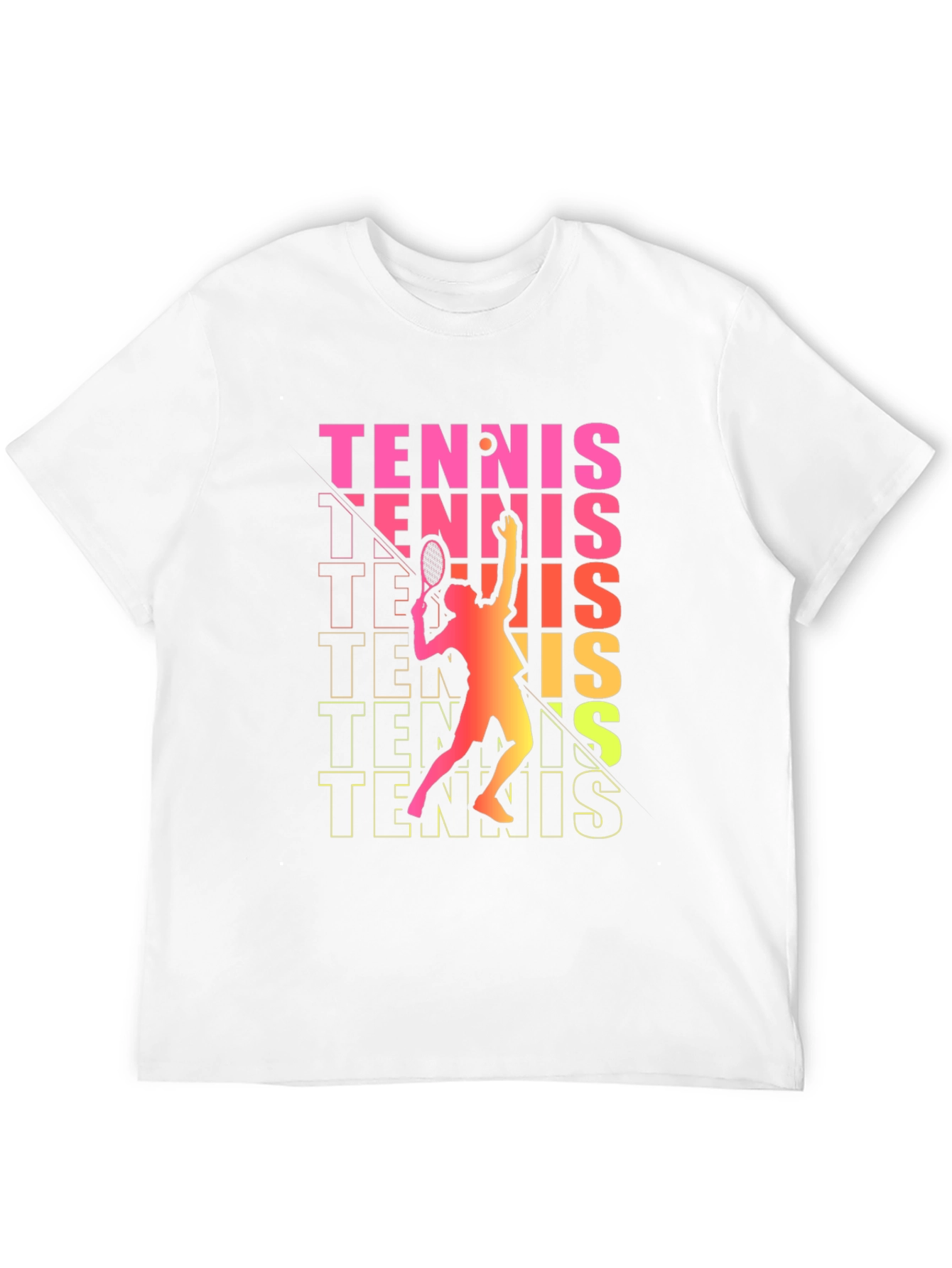 Tennis Player Graphic Tee - Serve Up Style!