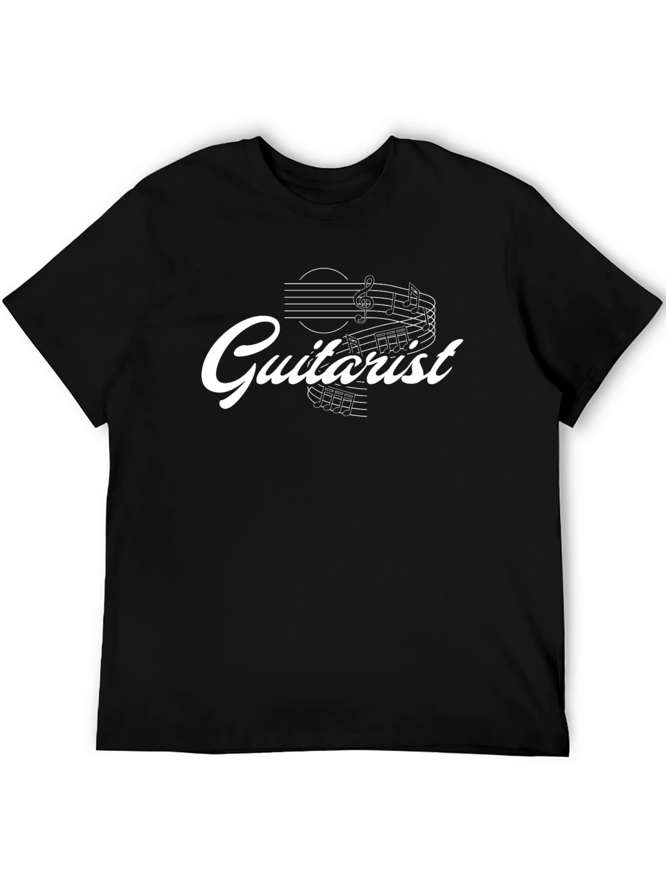 Guitarist Music T-Shirt - Black Cotton Tee