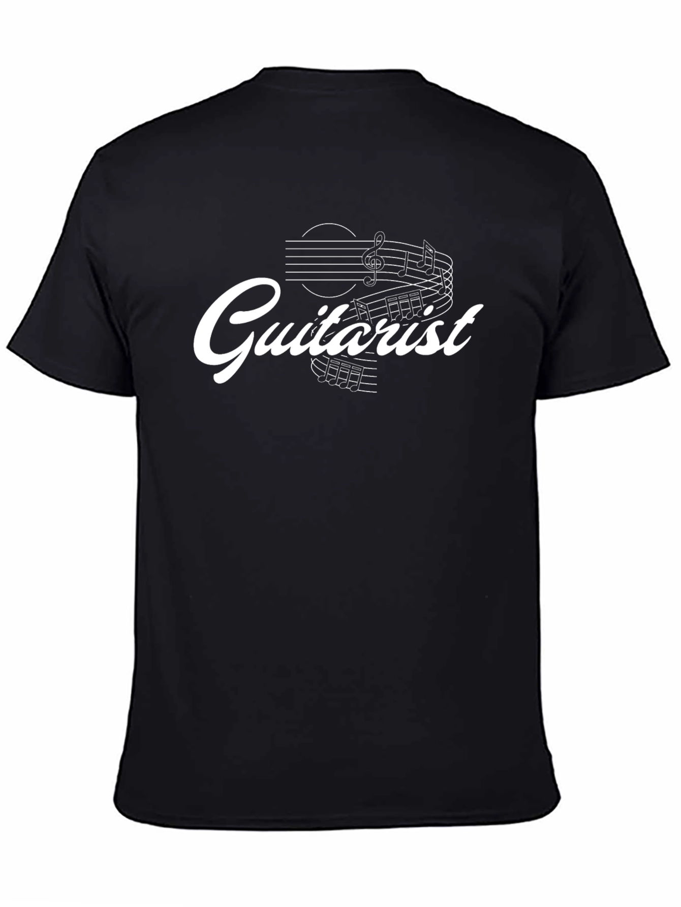Guitarist Music T-Shirt - Black Cotton Tee