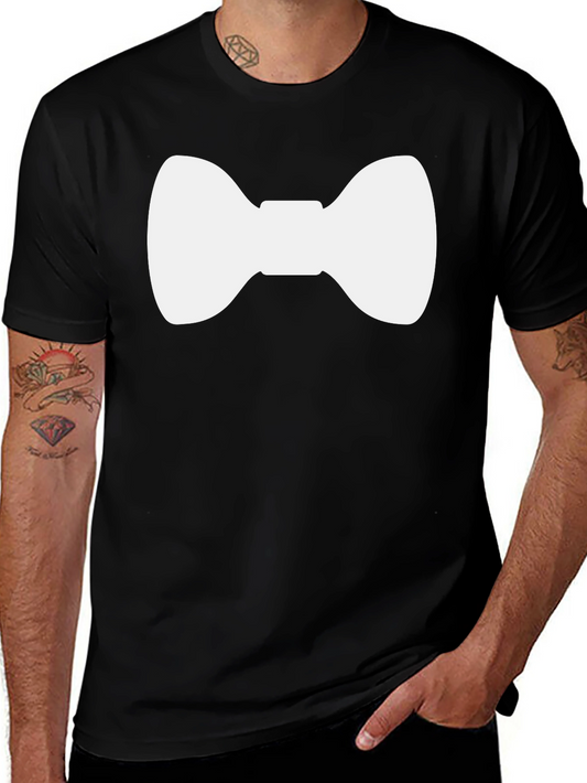 Bow Tie Graphic Tee - Stylish Casual Wear