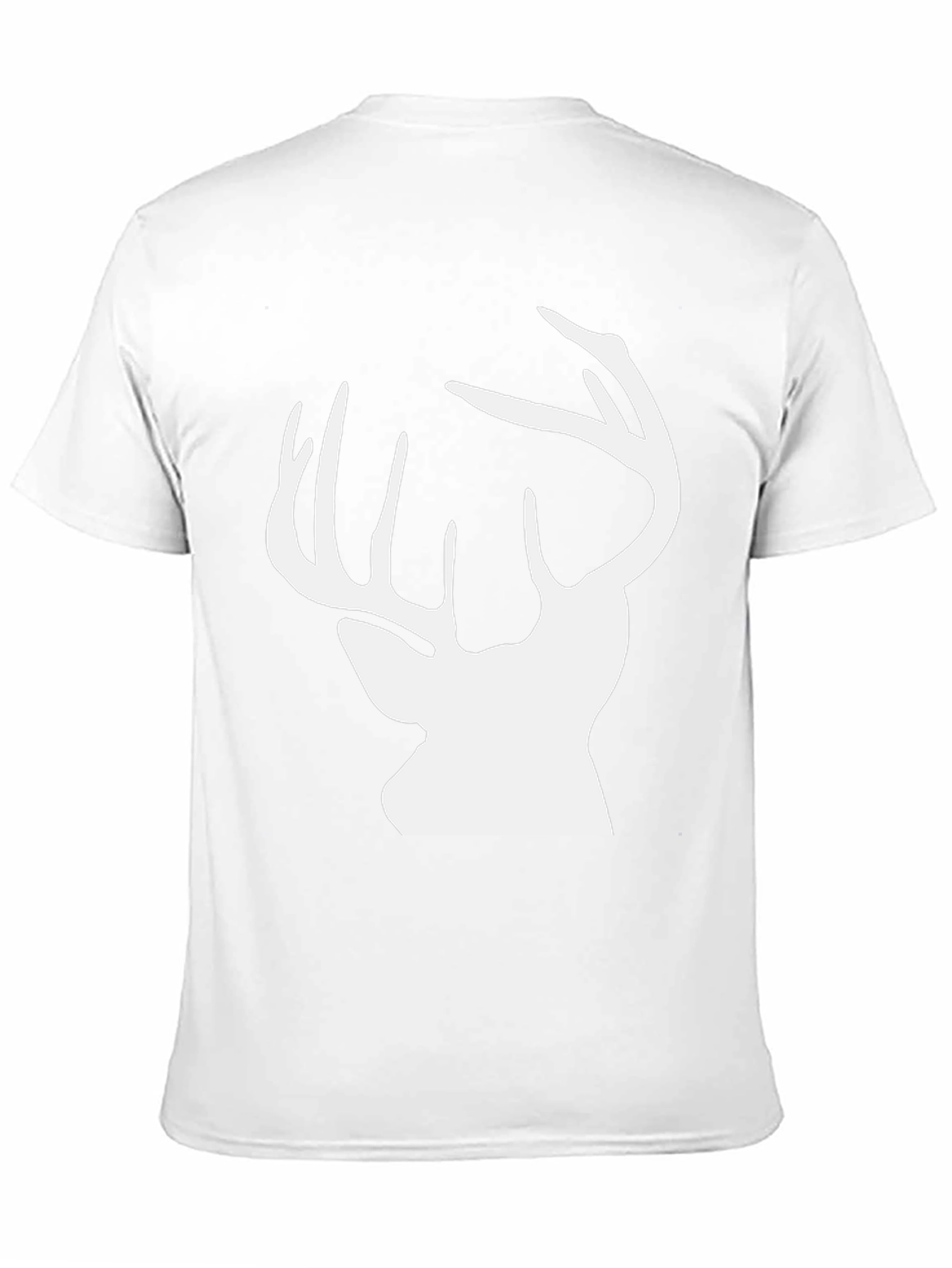 Deer Silhouette Graphic Tee - Black Cotton Comfort