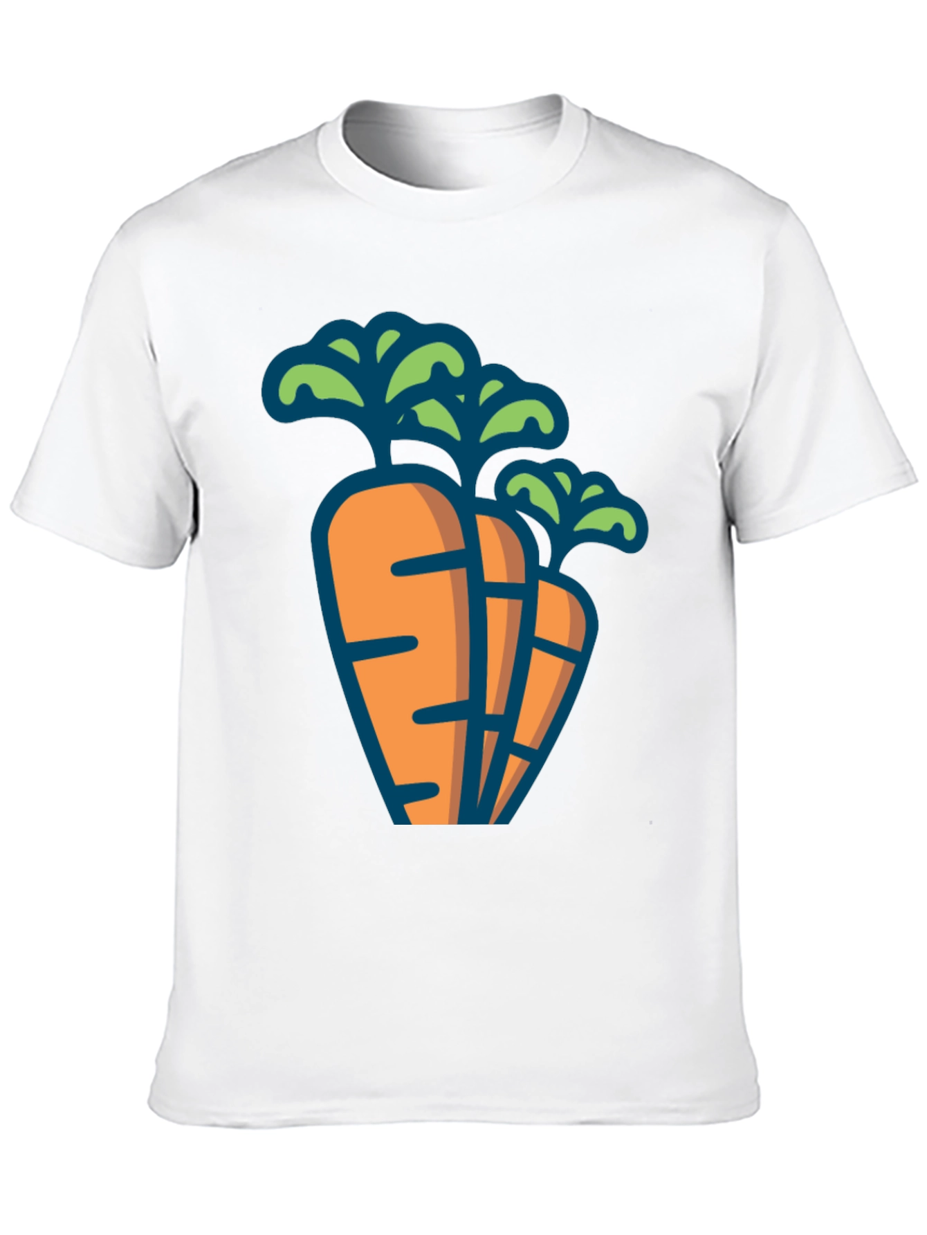 Carrot Graphic Tee - Black Unisex T-Shirt