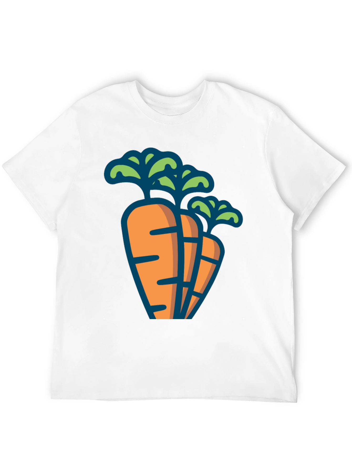 Carrot Graphic Tee - Black Unisex T-Shirt
