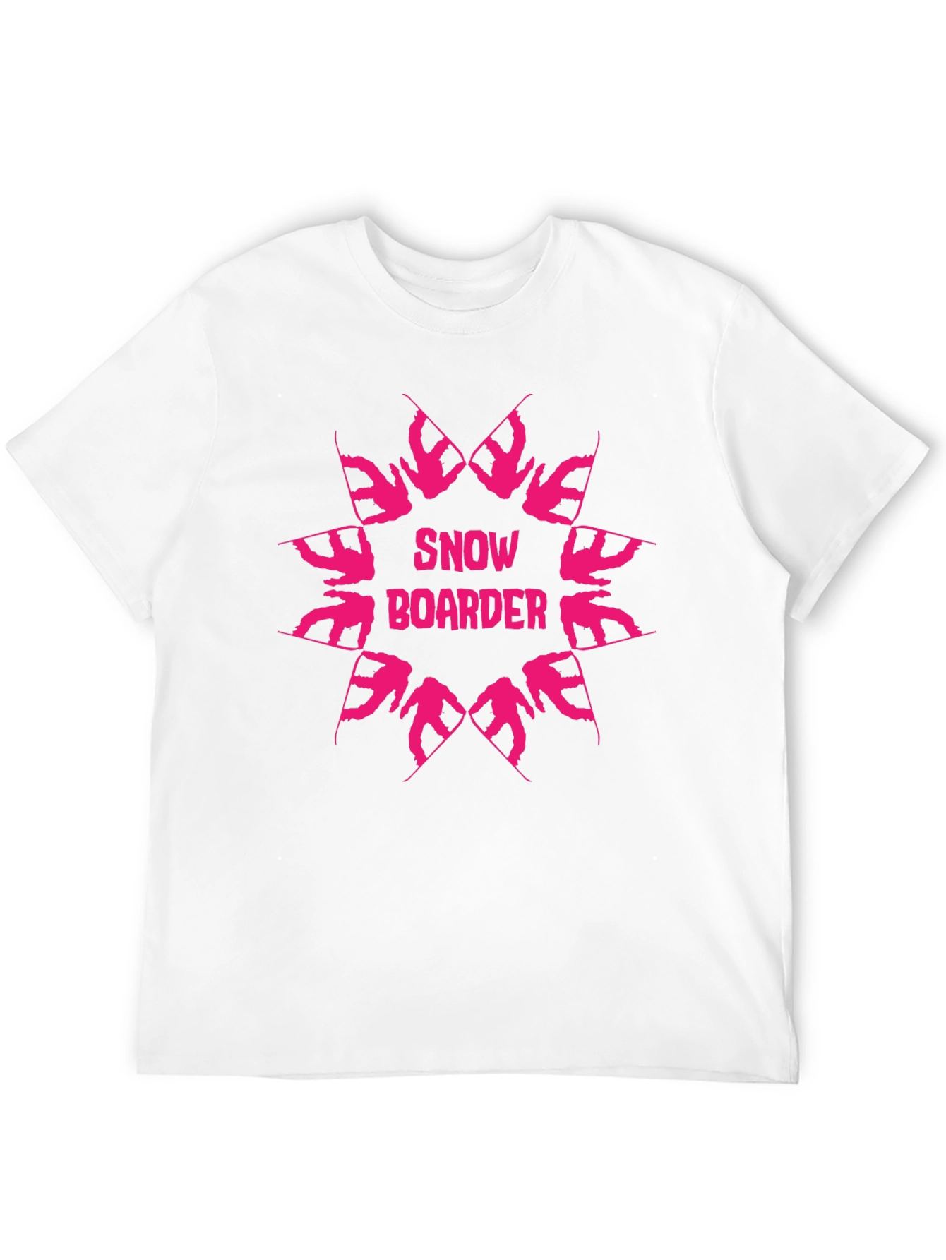 Snowboarder Graphic Tee - Black Cotton T-Shirt