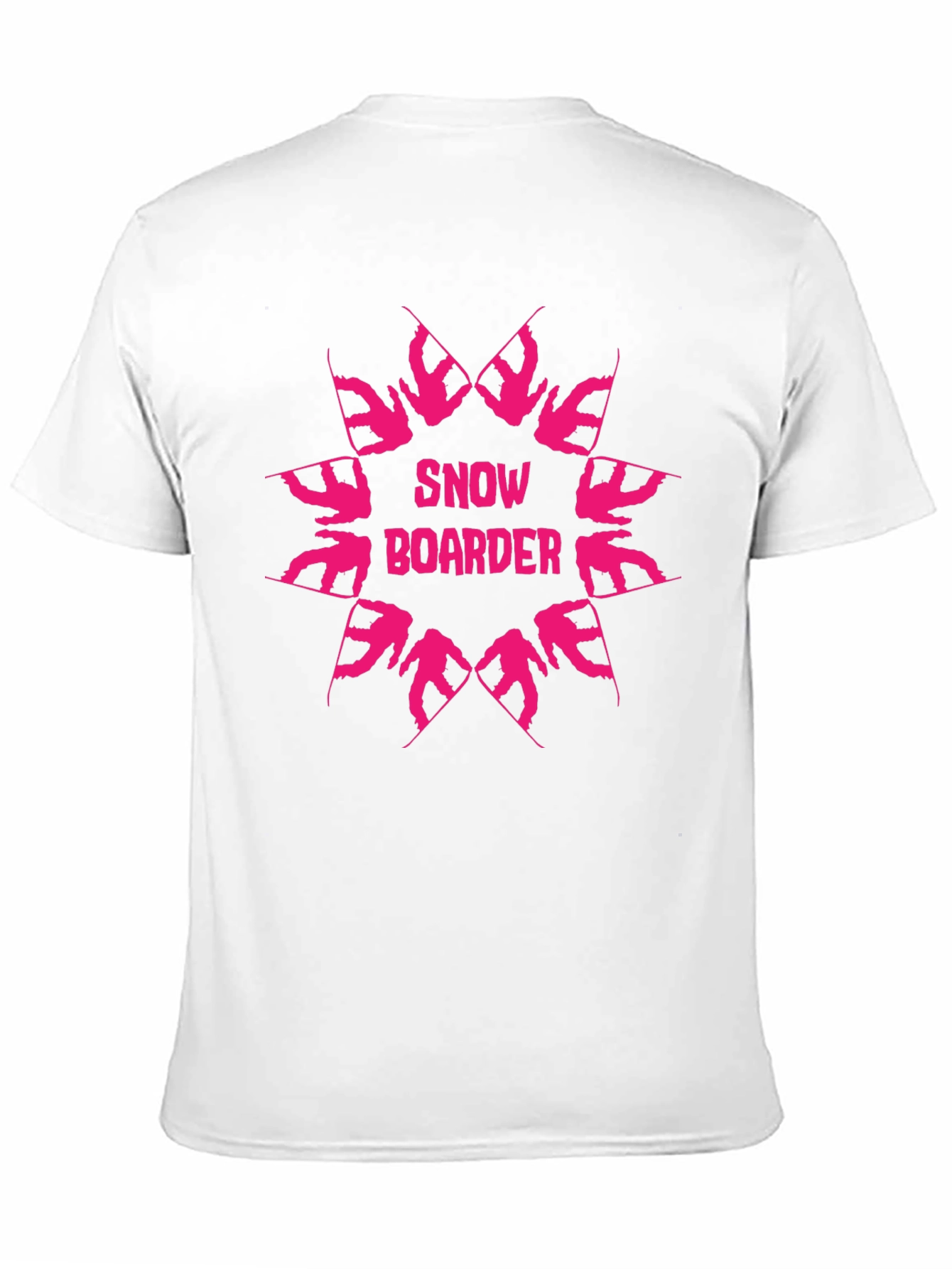 Snowboarder Graphic Tee - Black Cotton T-Shirt