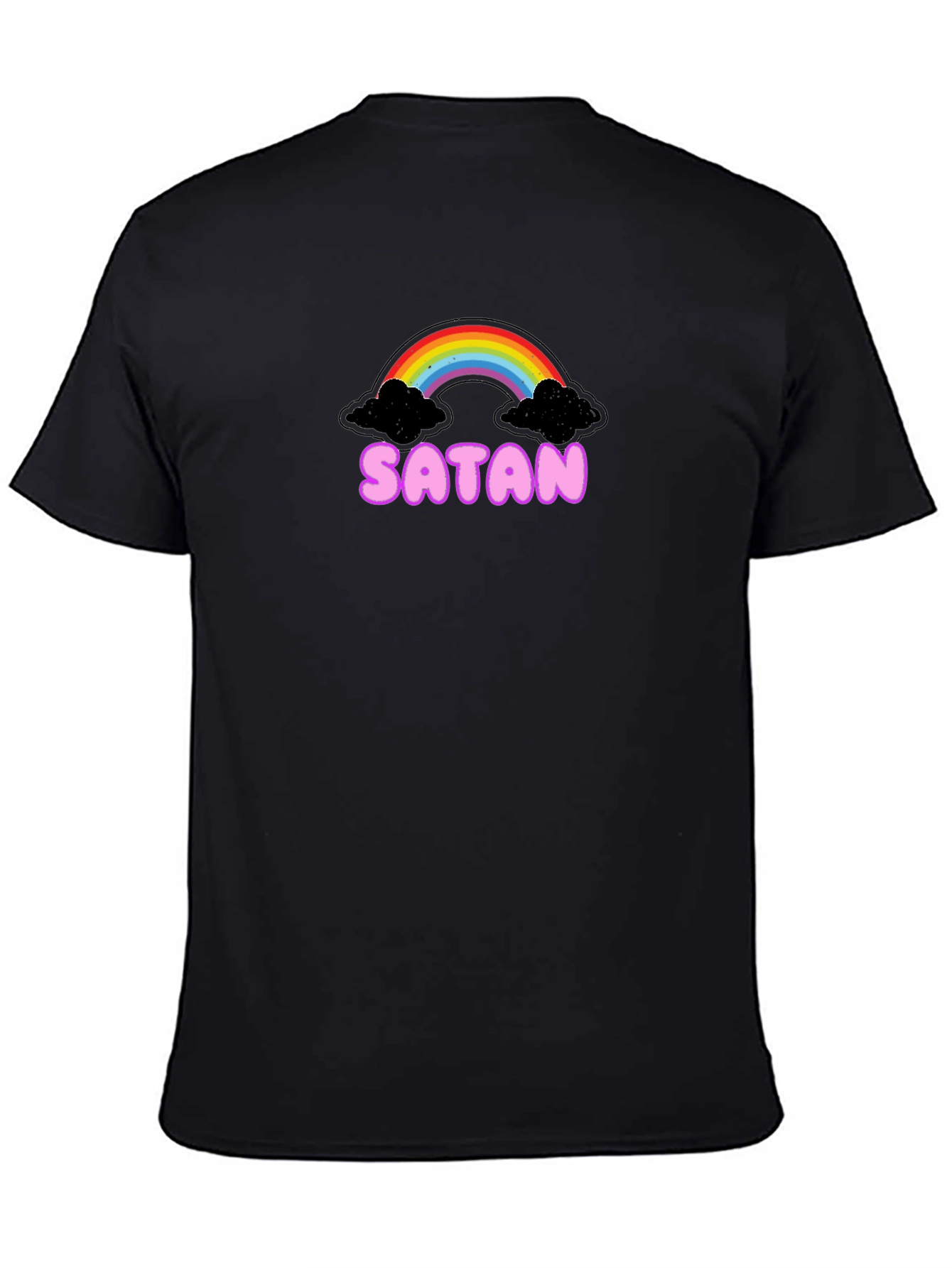 Satan Rainbow Black Graphic Tee