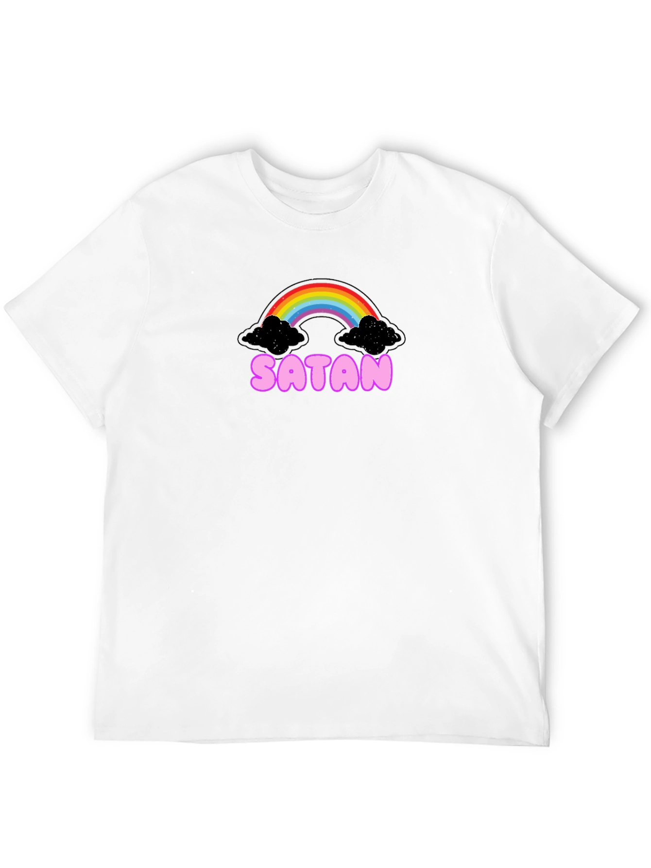 Satan Rainbow Black Graphic Tee