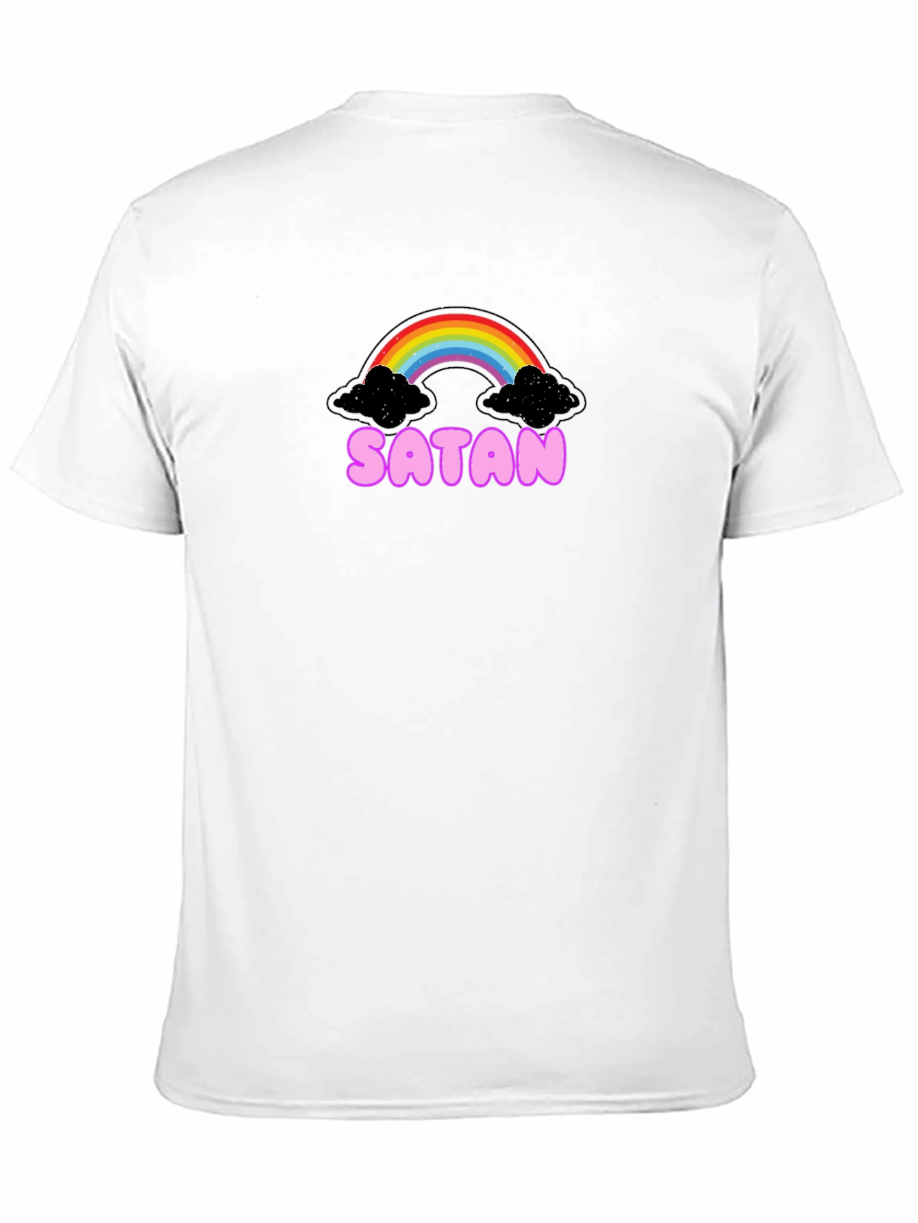 Satan Rainbow Black Graphic Tee
