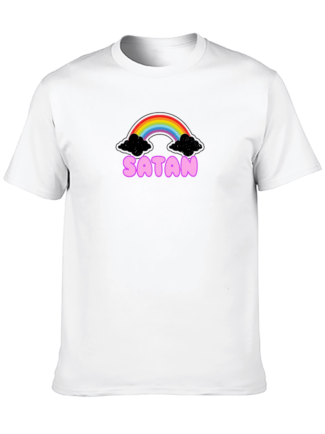 Satan Rainbow Black Graphic Tee