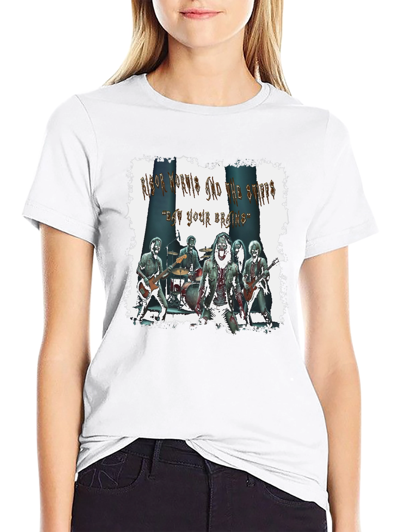 Eat Your Brains Band Graphic T-Shirt