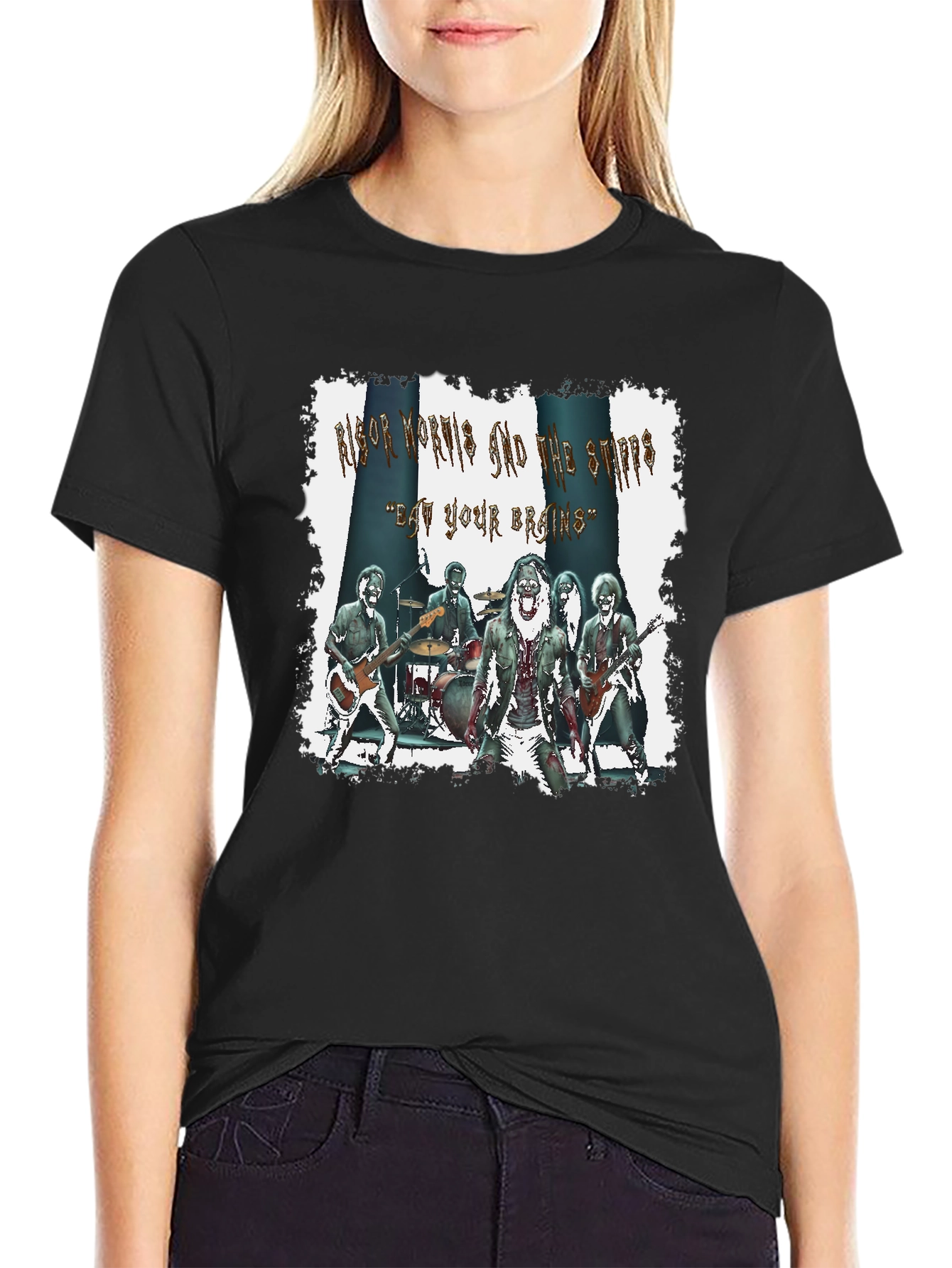 Eat Your Brains Band Graphic T-Shirt