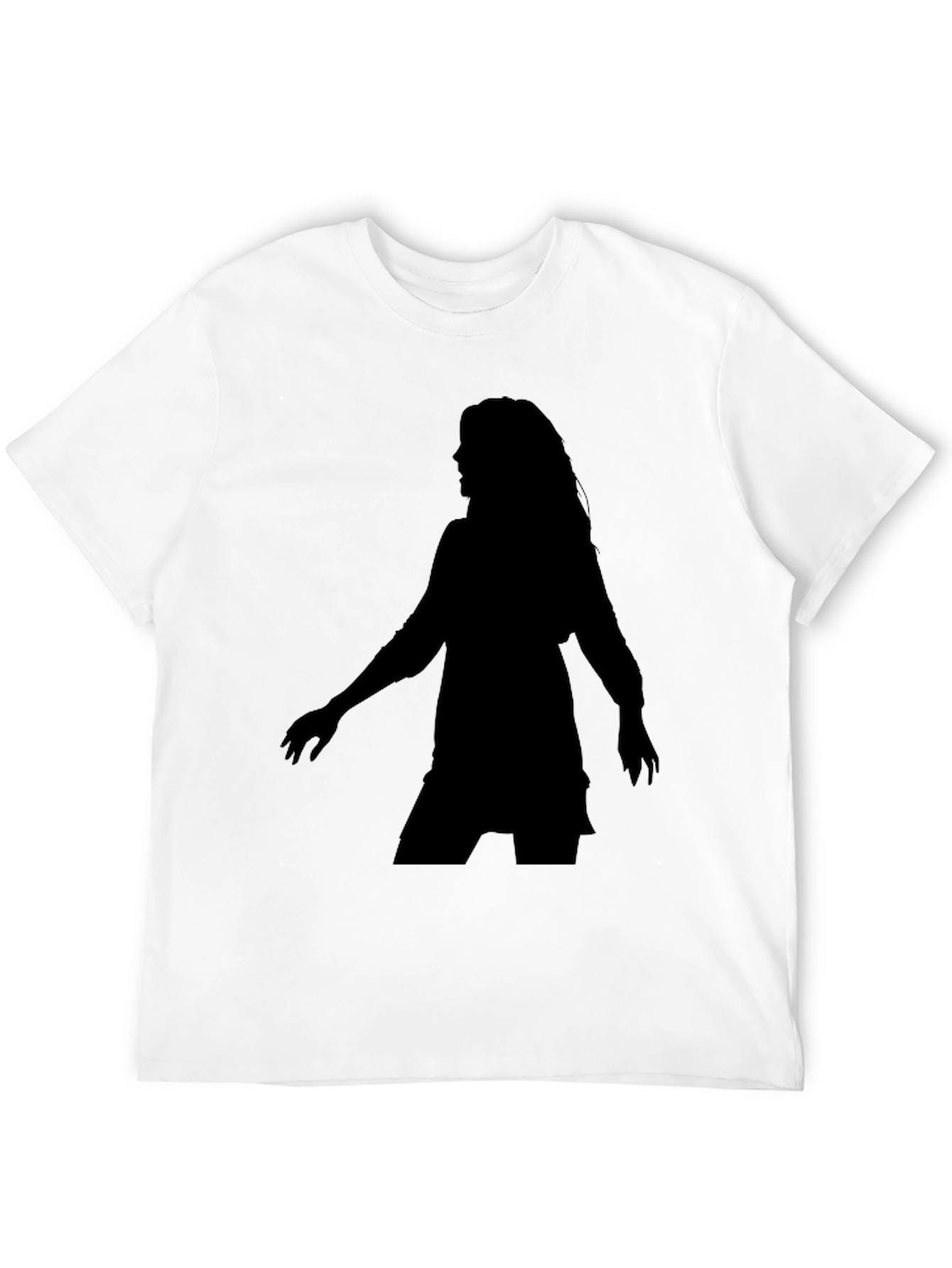 Silhouette Tee - Woman Figure Black T-Shirt
