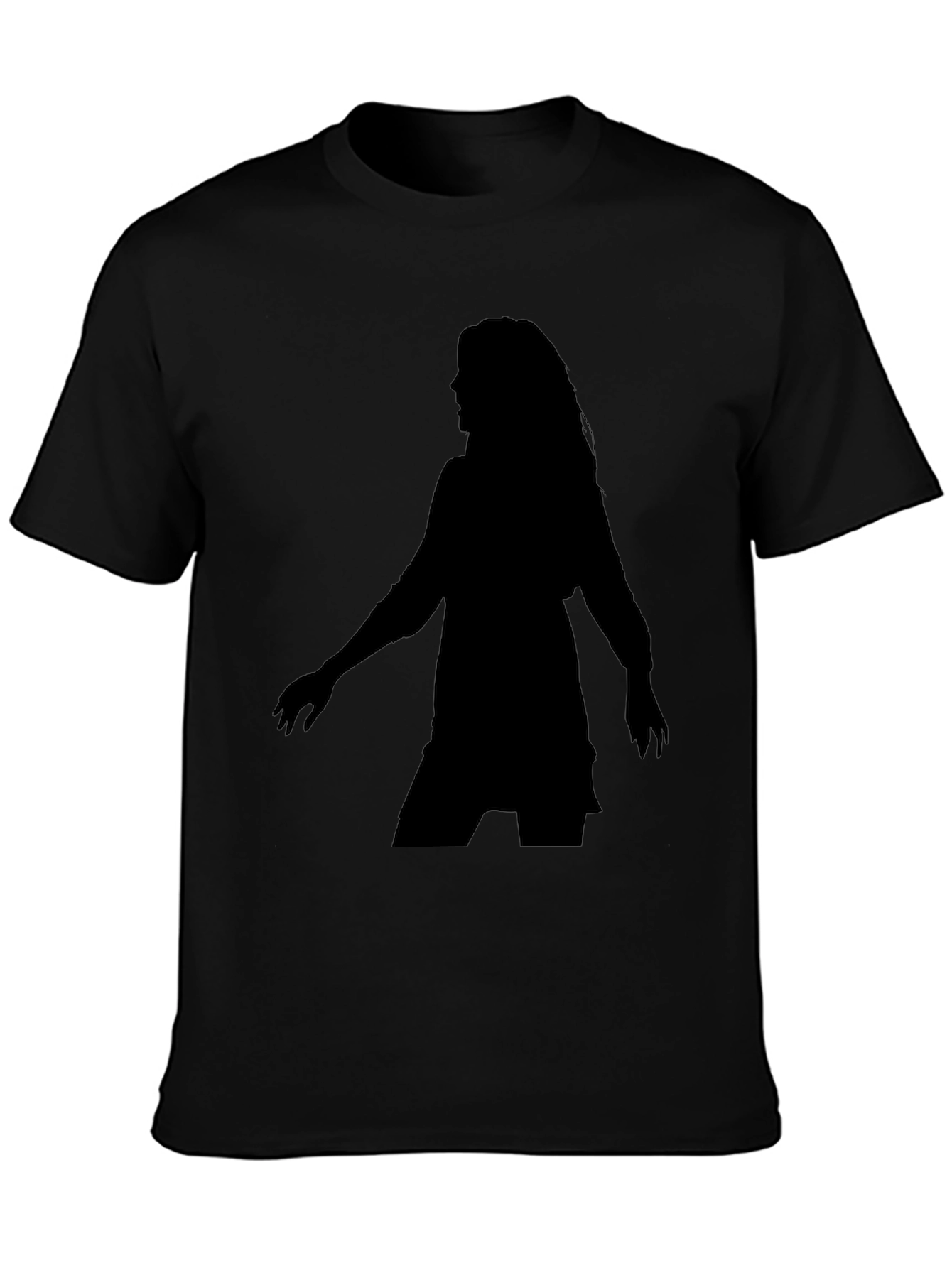 Silhouette Tee - Woman Figure Black T-Shirt