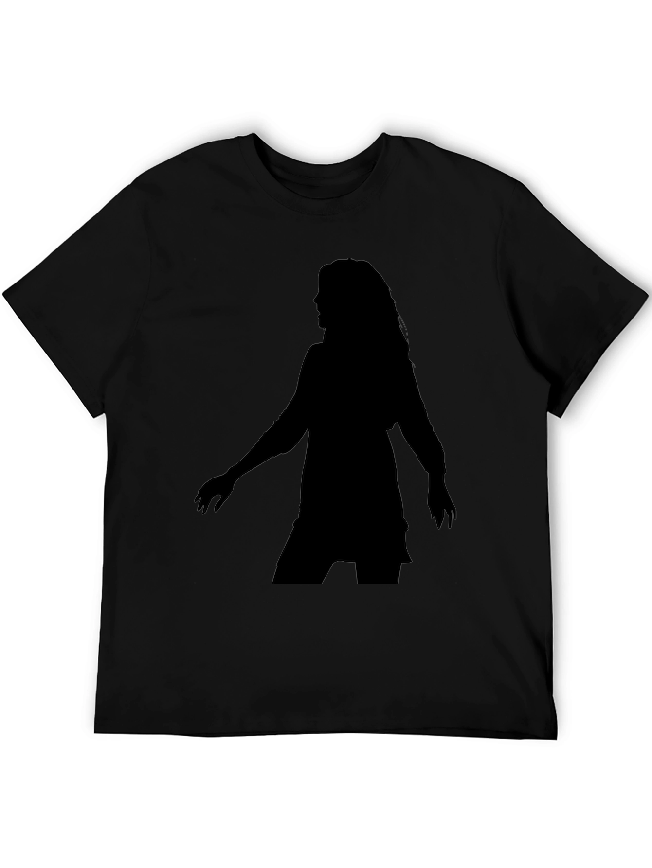 Silhouette Tee - Woman Figure Black T-Shirt