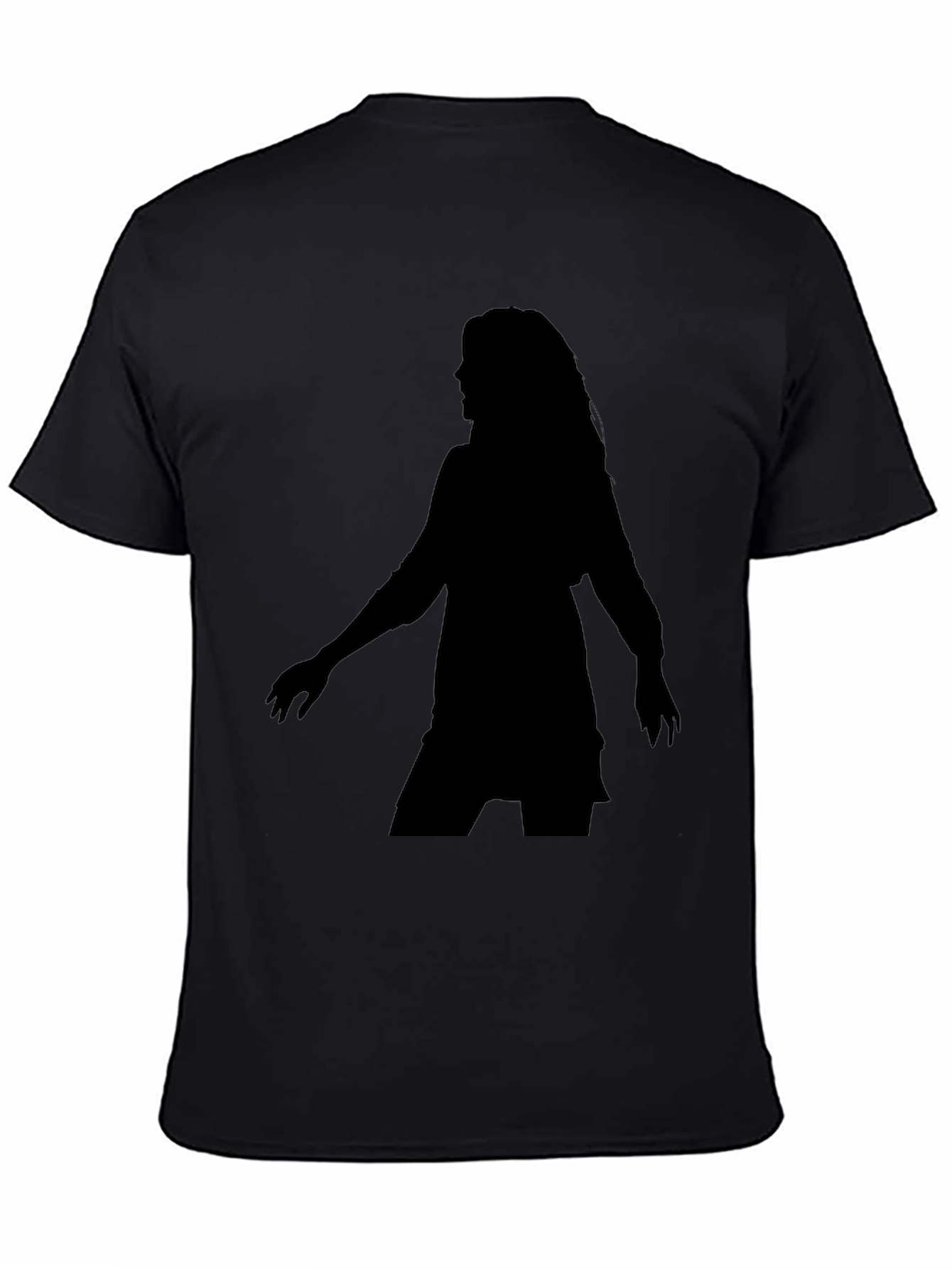 Silhouette Tee - Woman Figure Black T-Shirt