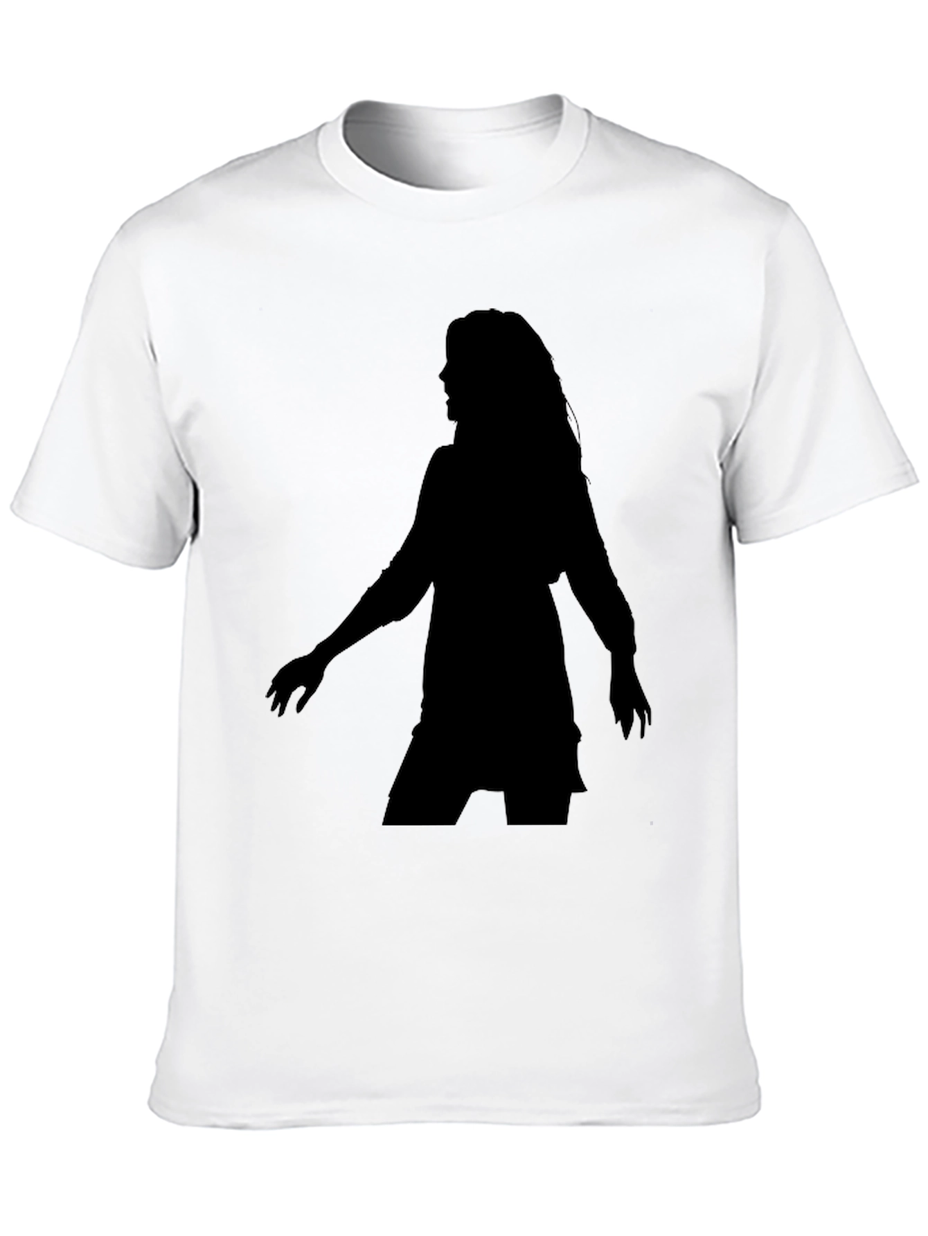 Silhouette Tee - Woman Figure Black T-Shirt