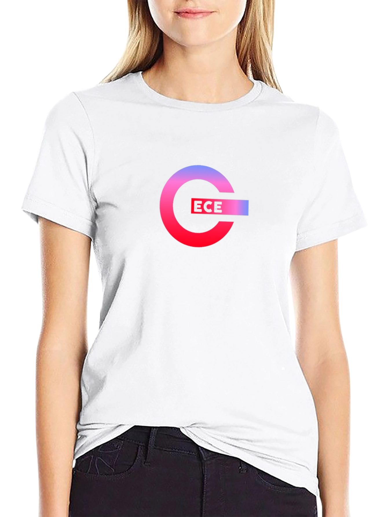 ECE Logo Graphic Black Tee