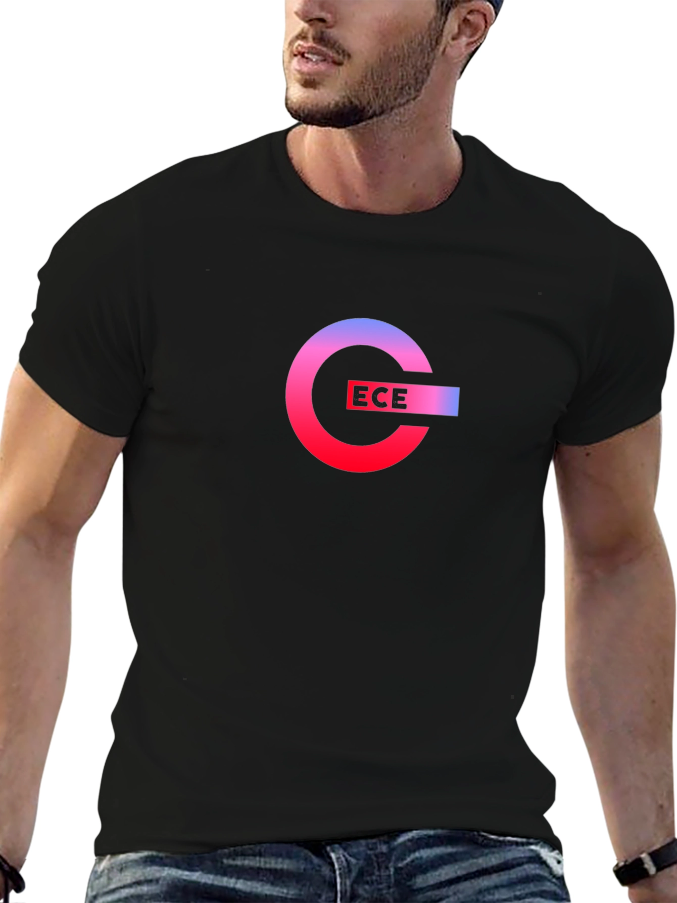 ECE Logo Graphic Black Tee