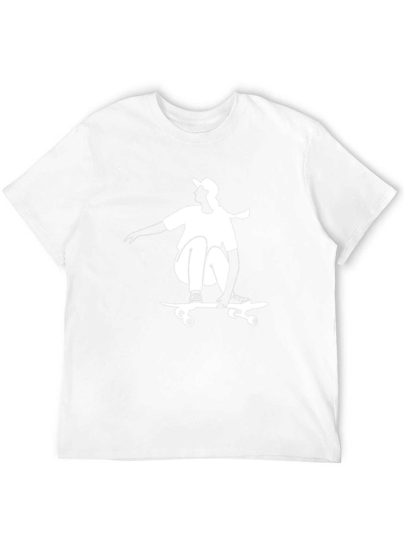 Skater Graphic Tee - Black Casual Top