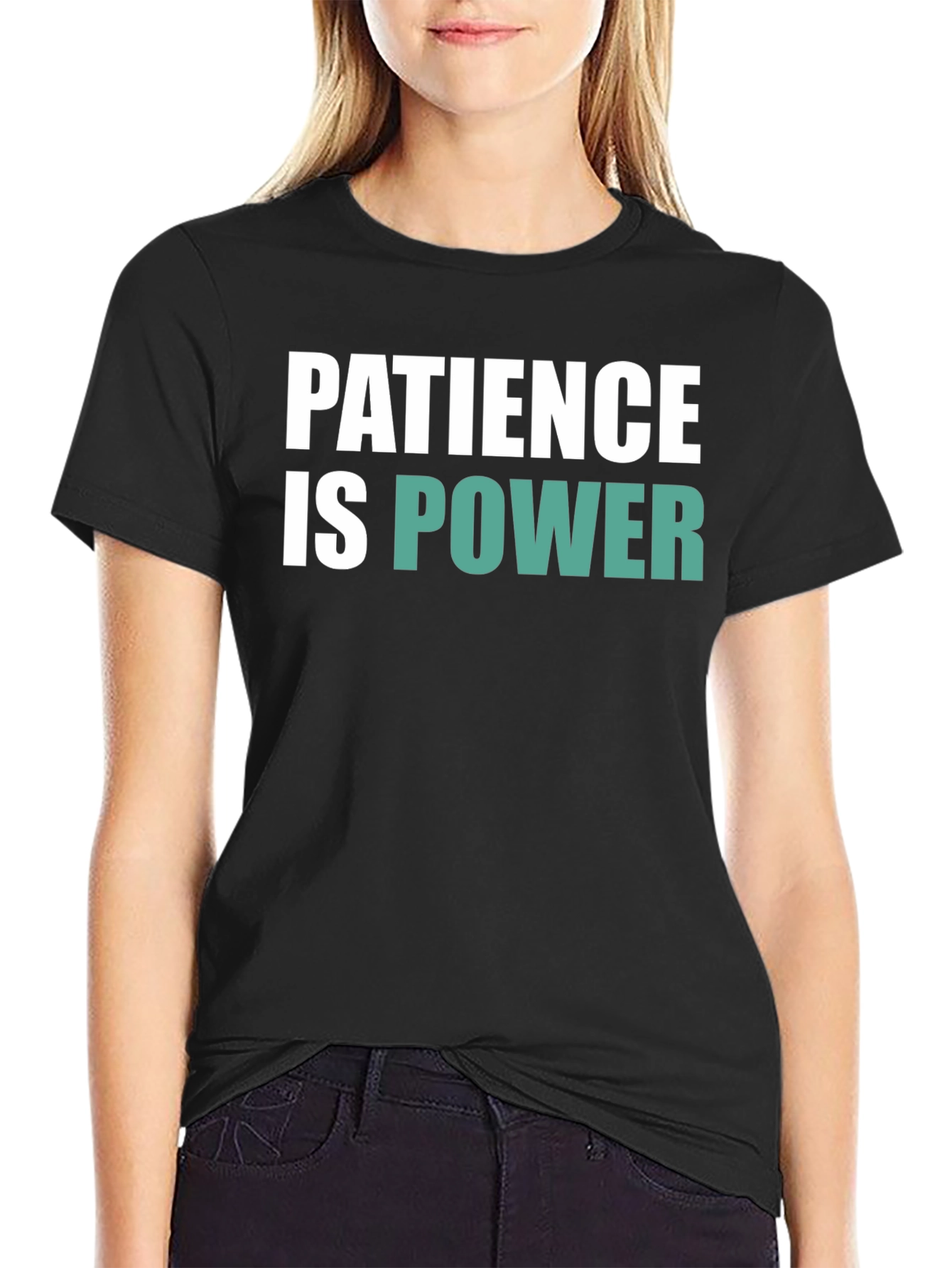 Patience is Power Graphic Tee - Soft Cotton Blend