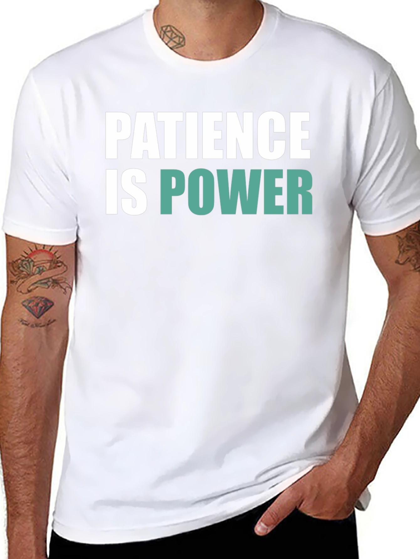 Patience is Power Graphic Tee - Soft Cotton Blend