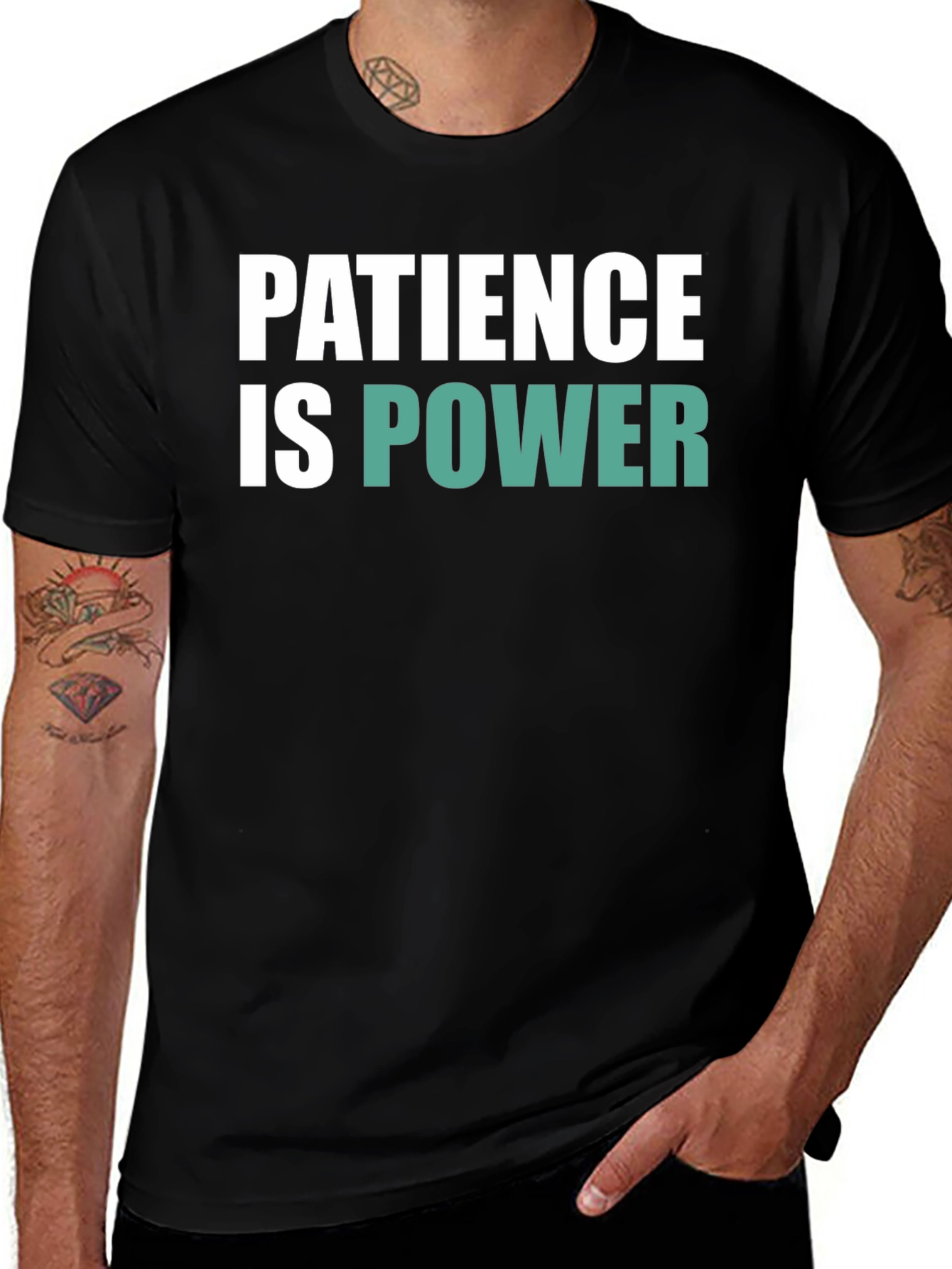 Patience is Power Graphic Tee - Soft Cotton Blend