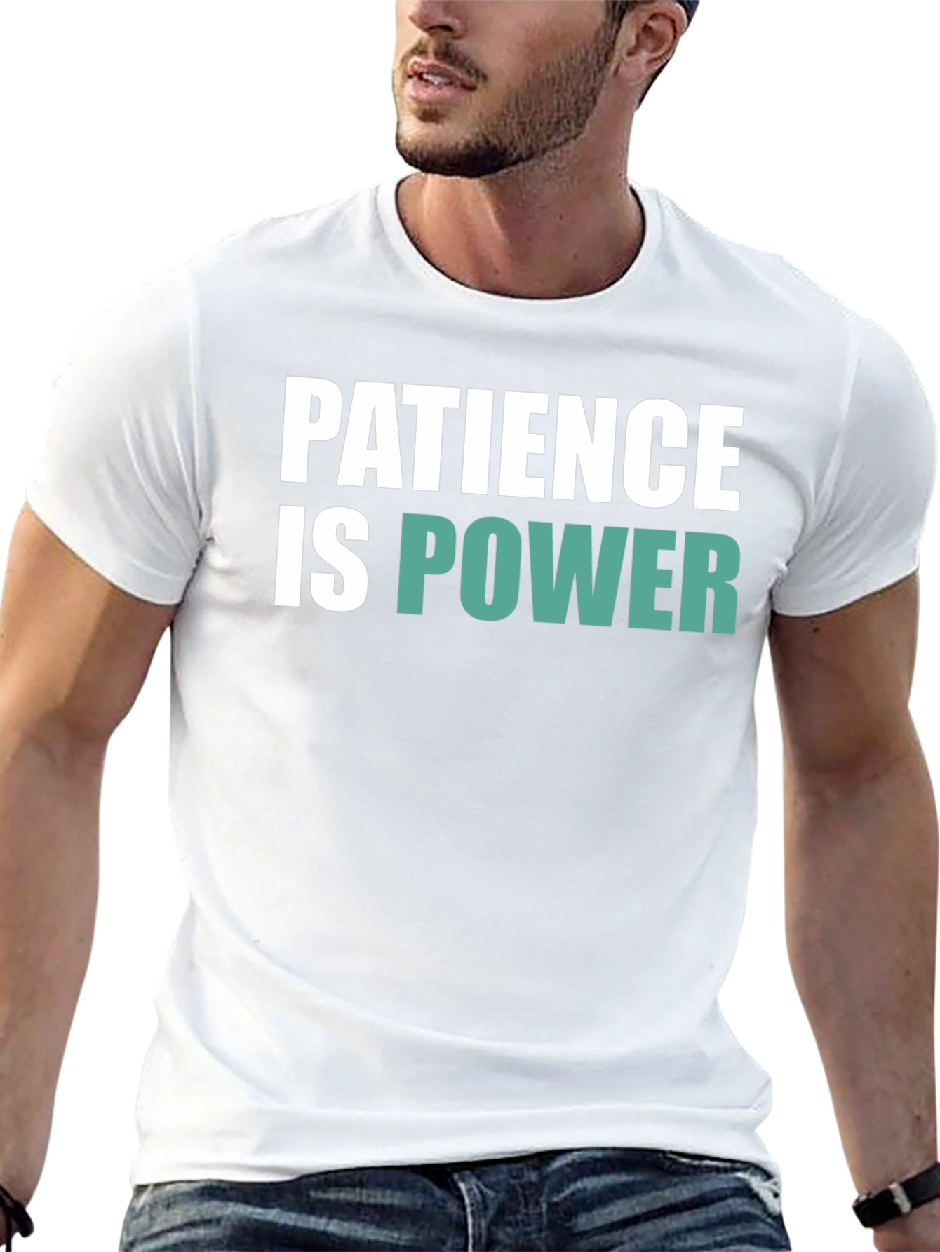 Patience is Power Graphic Tee - Soft Cotton Blend
