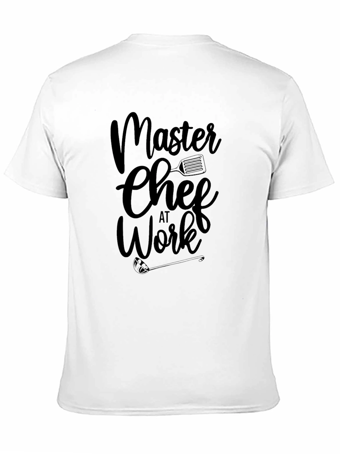 Master Chef at Work Black Graphic T-Shirt