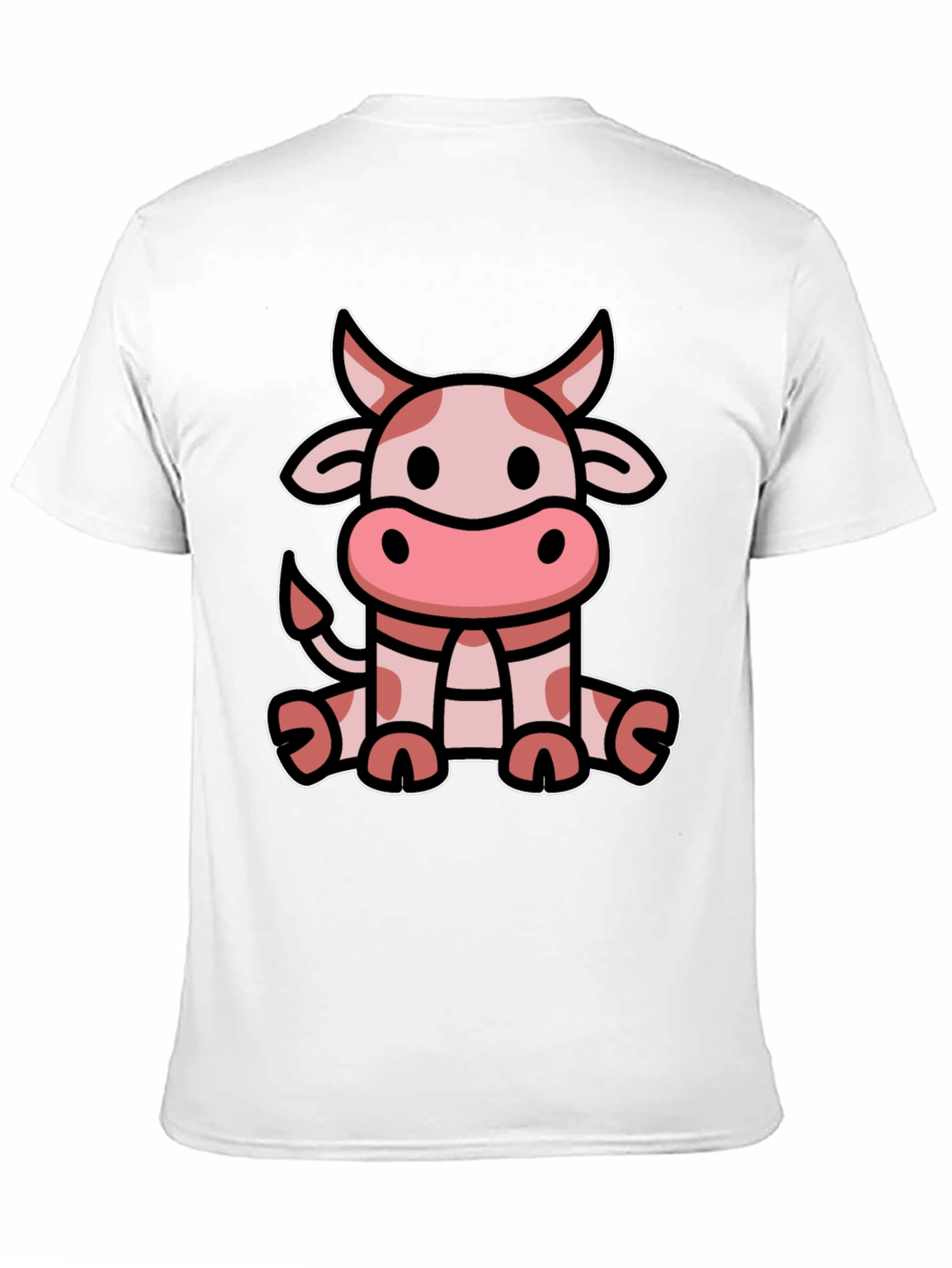 Cute Cow Graphic Tee - Black T-Shirt