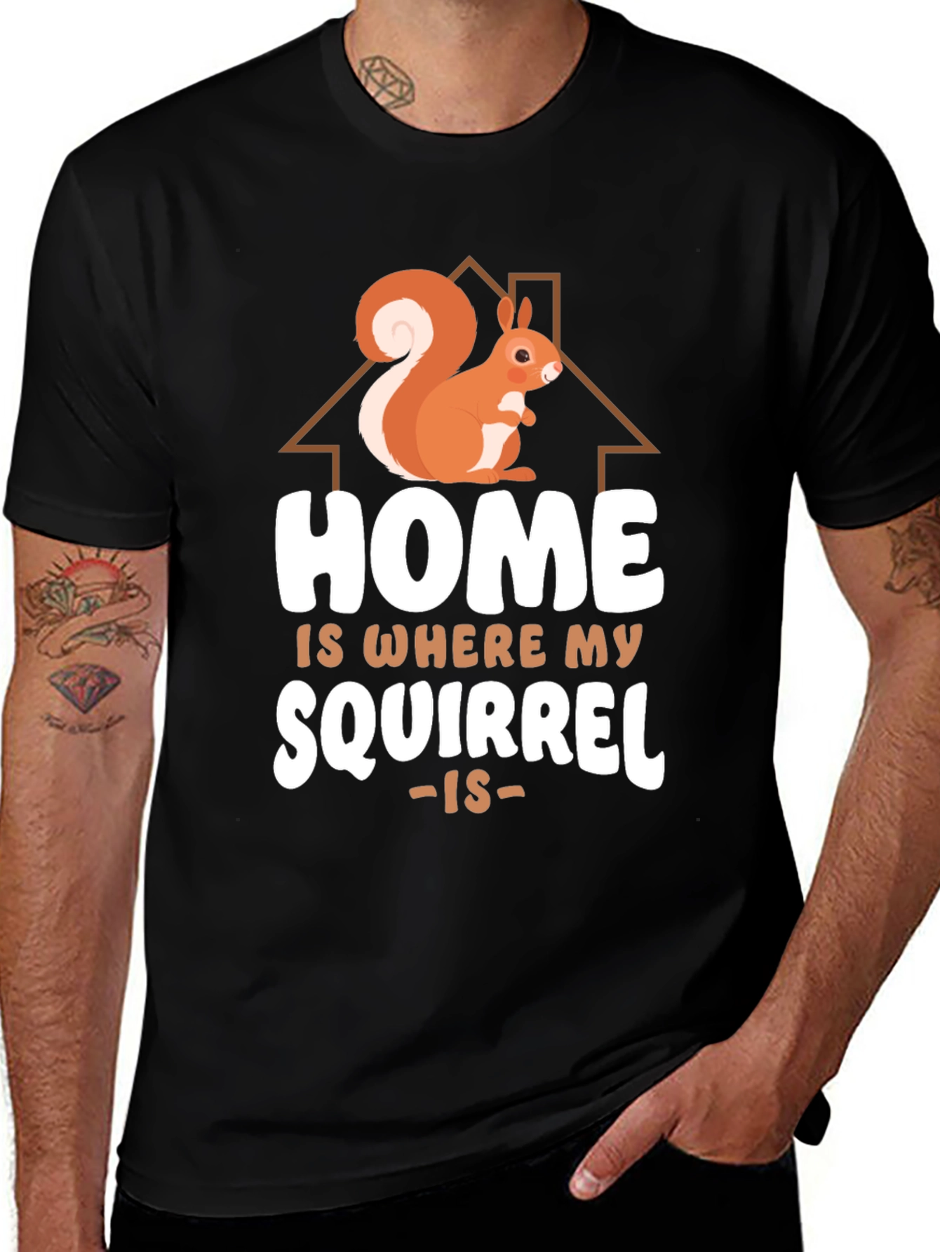 Home is Where My Squirrel Is Graphic Tee