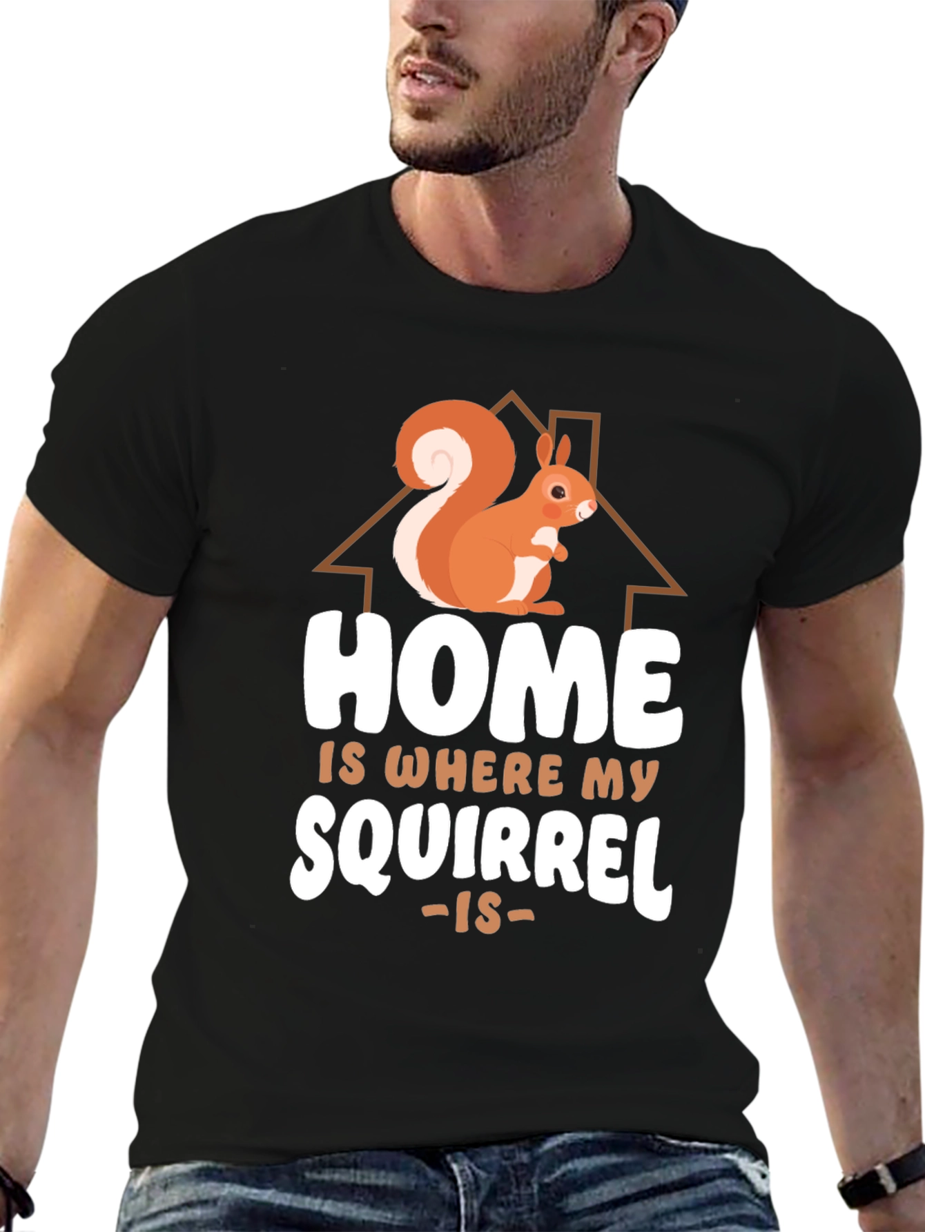 Home is Where My Squirrel Is Graphic Tee