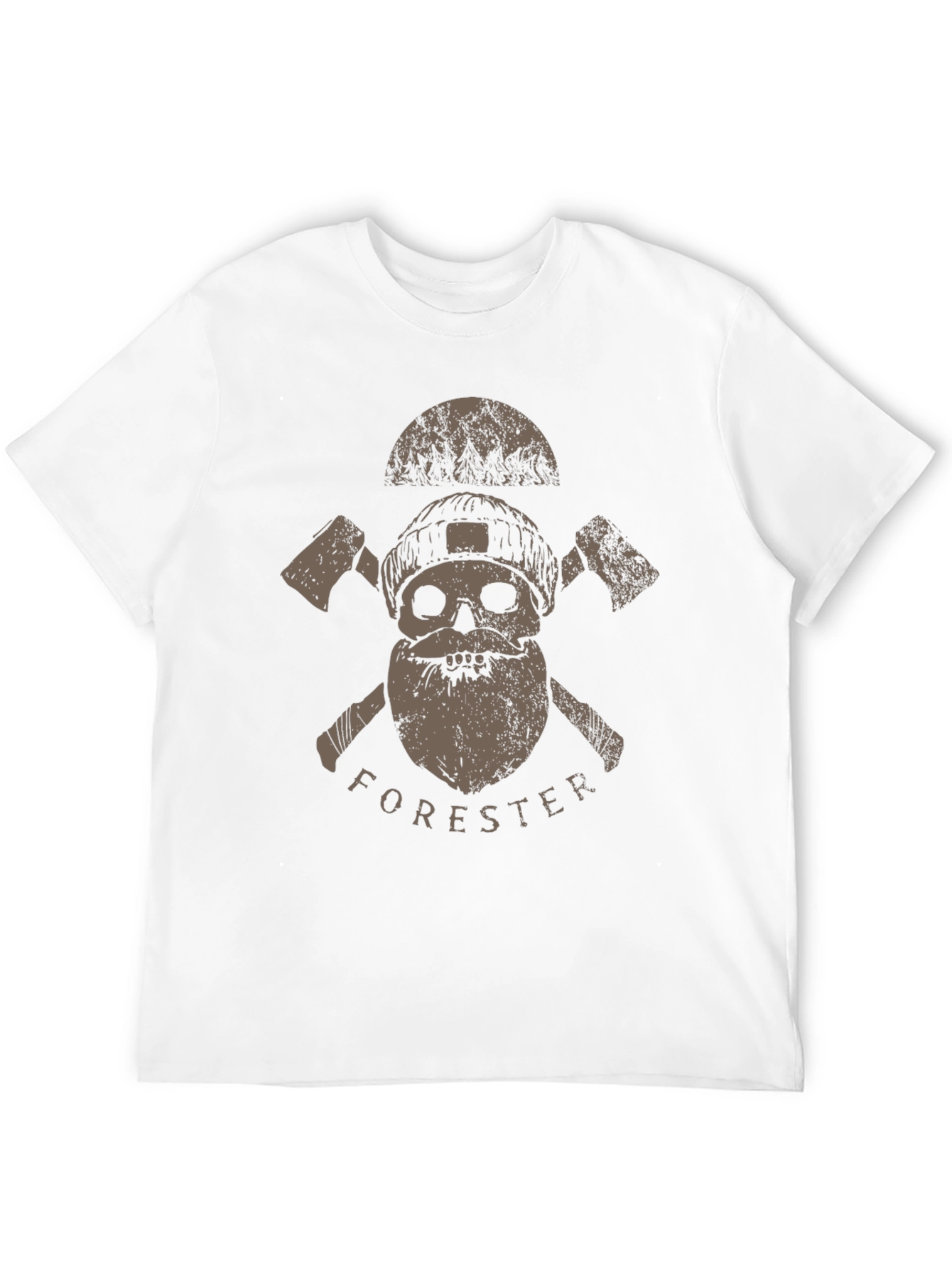 Forester Skull Graphic Tee - Lumberjack Style Shirt
