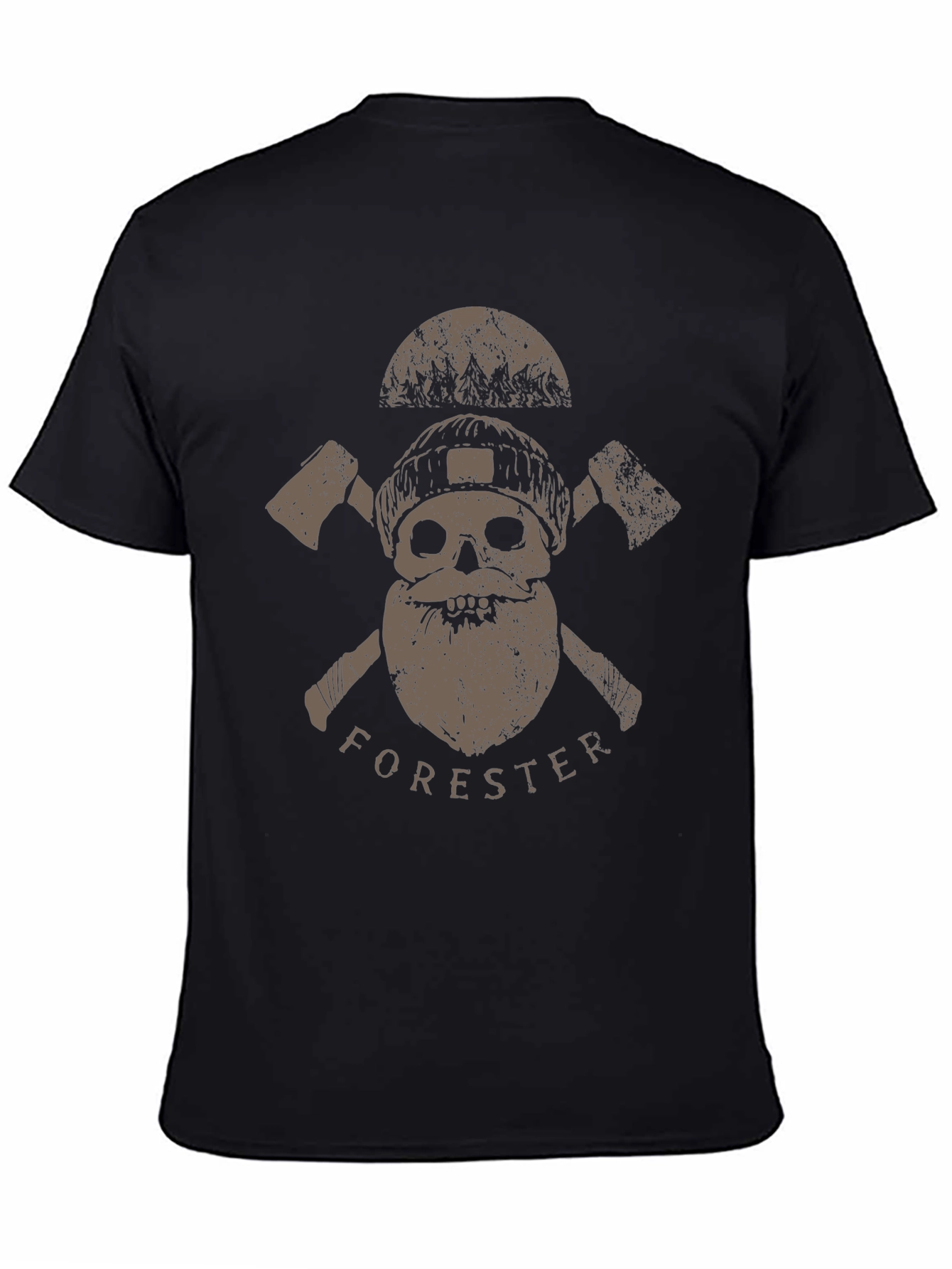 Forester Skull Graphic Tee - Lumberjack Style Shirt