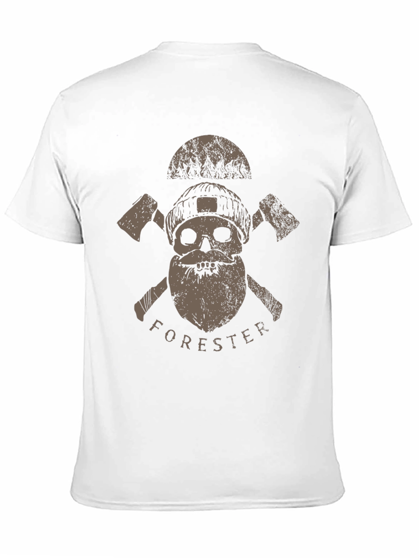 Forester Skull Graphic Tee - Lumberjack Style Shirt