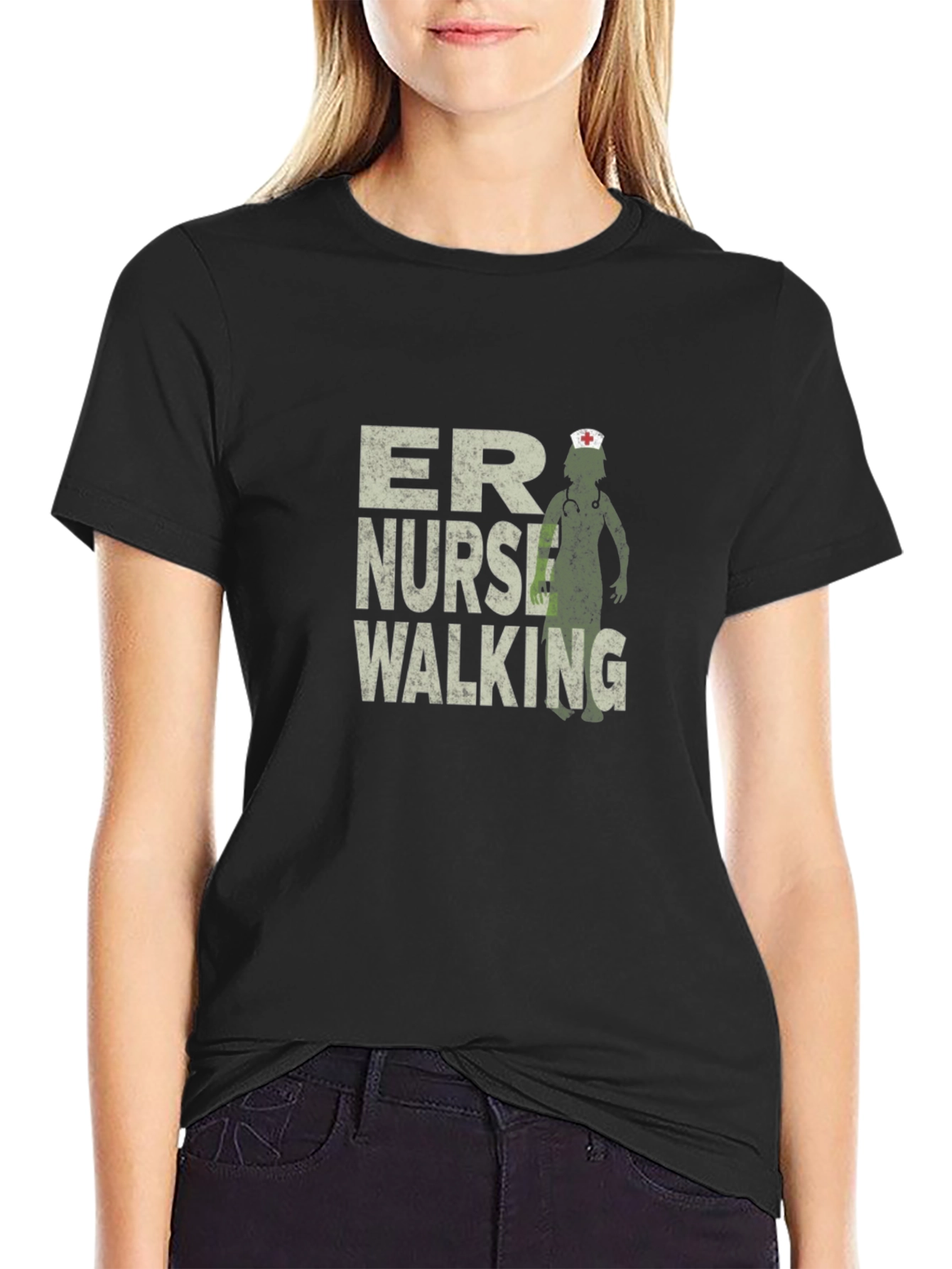ER Nurse Walking Dead T-Shirt - Zombie Nurse Tee