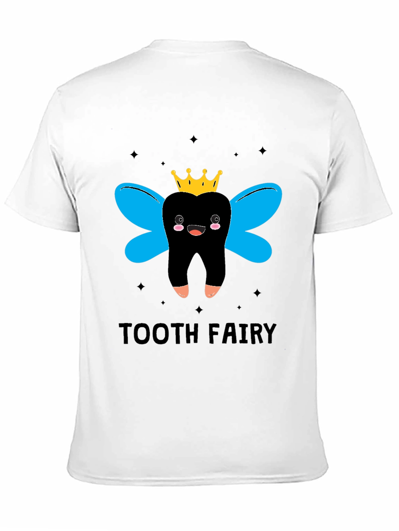 Tooth Fairy Graphic Tee - Black Cotton Comfort