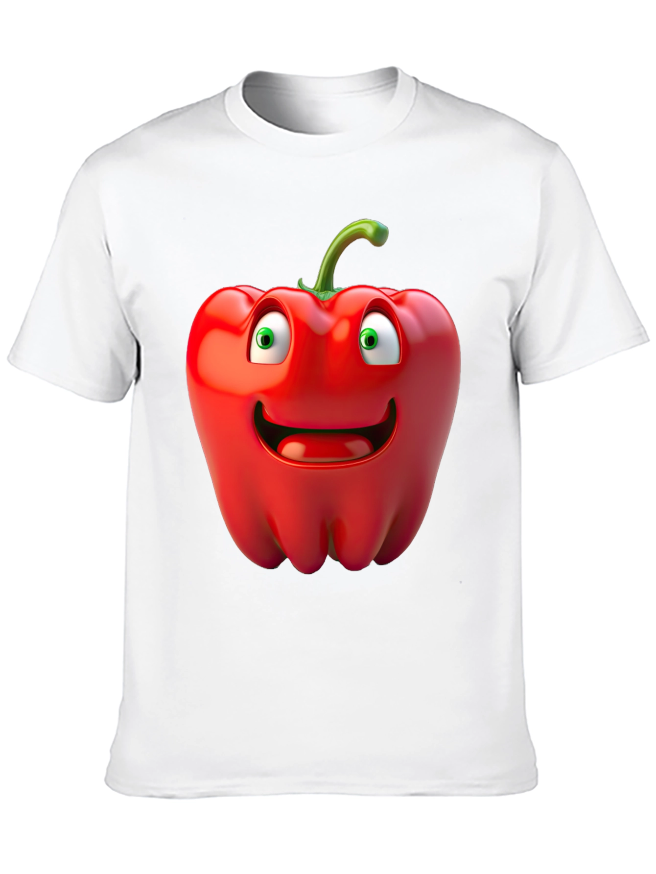 Funny Cartoon Pepper Graphic T-Shirt