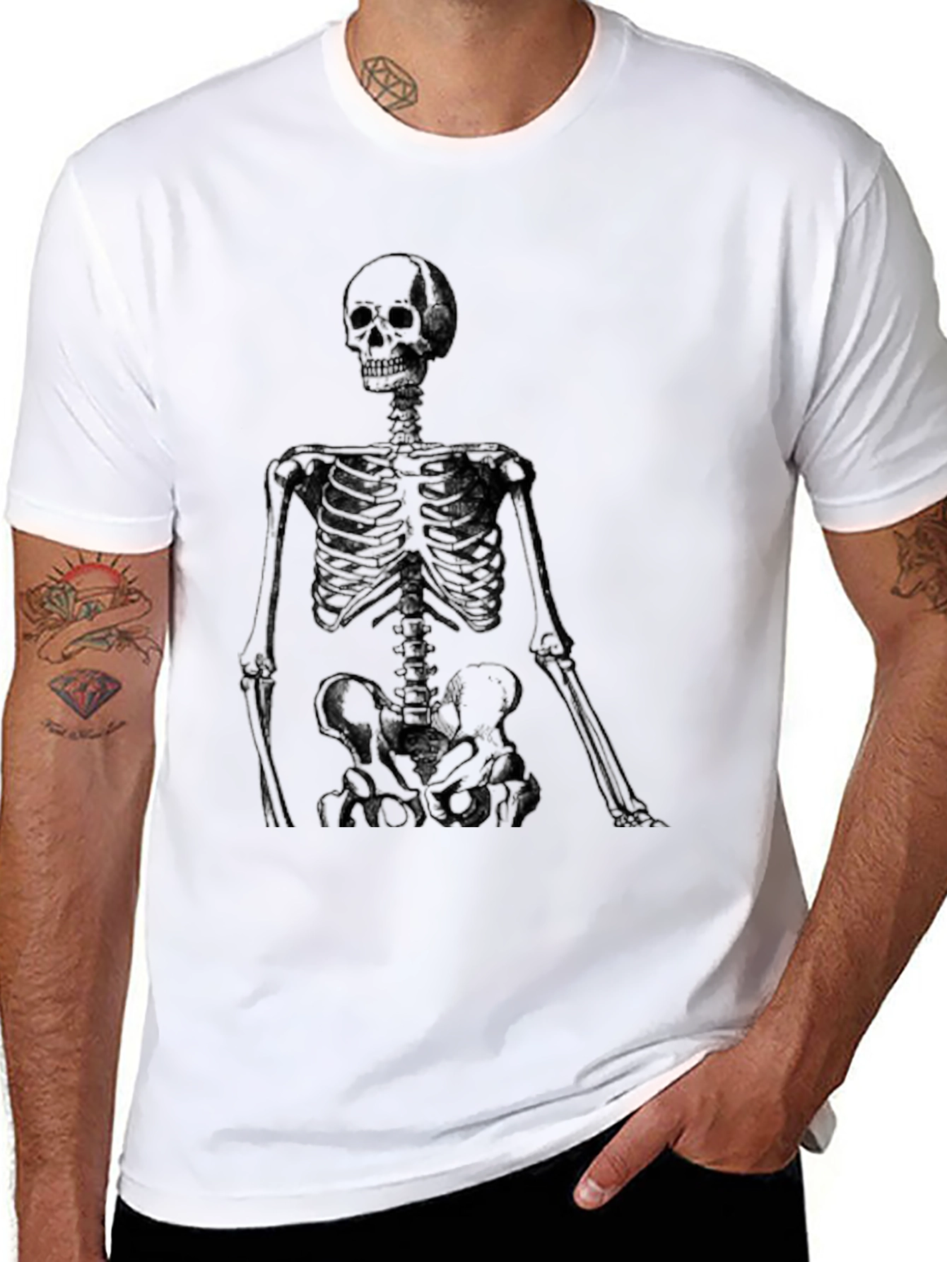 Skeleton Graphic T-Shirt - Dark Humor Apparel