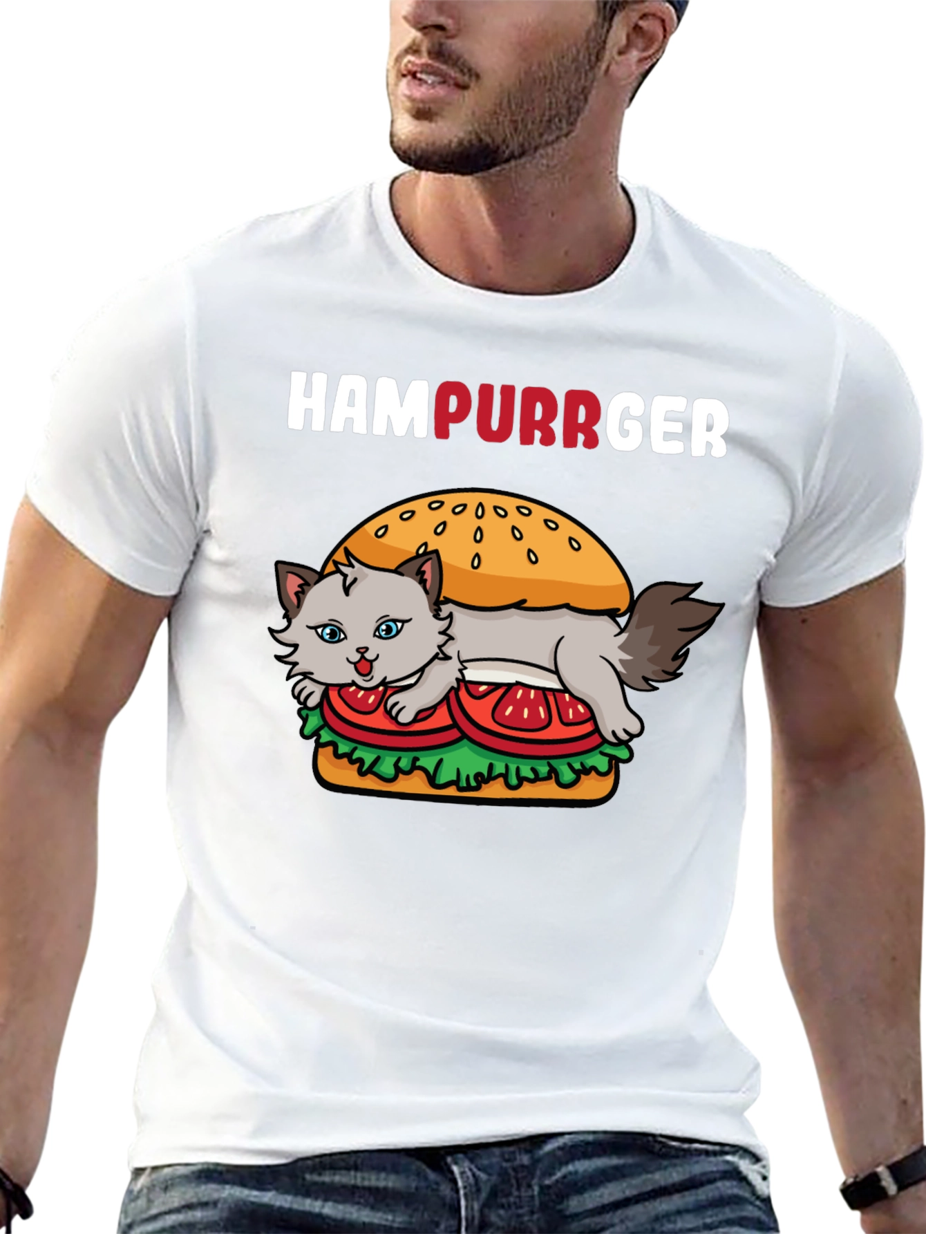 HamPurrger Cat Lover T-Shirt