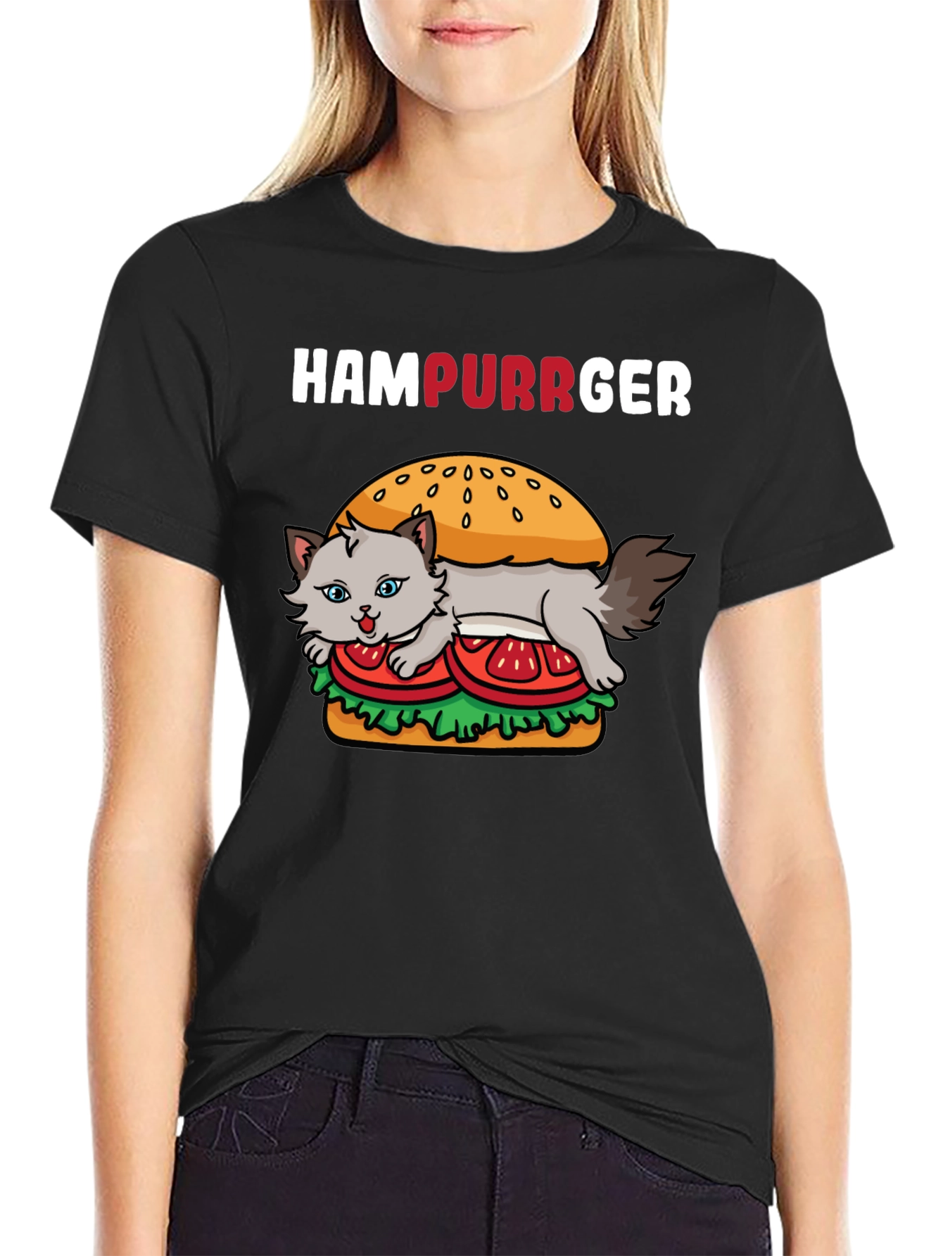 HamPurrger Cat Lover T-Shirt