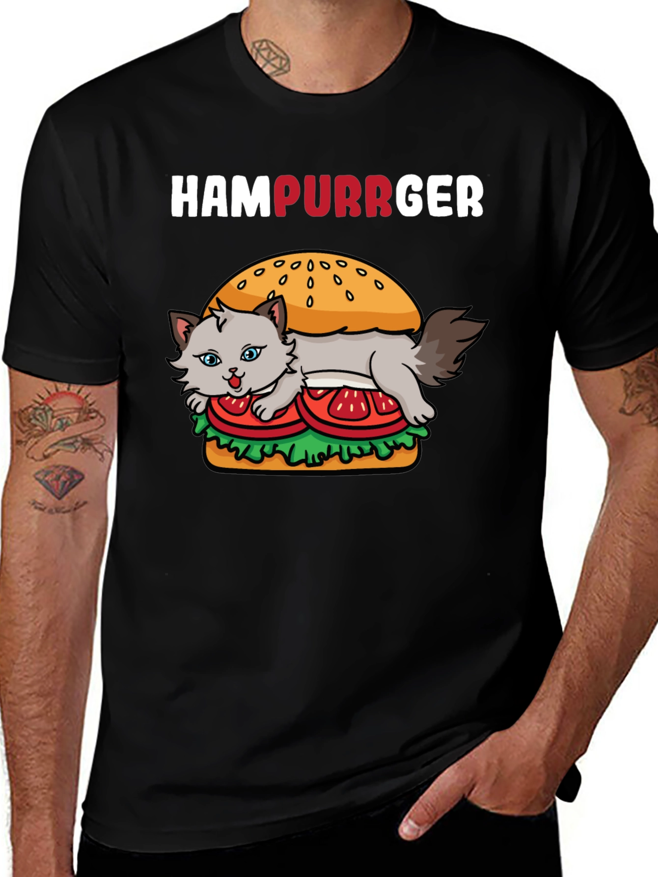 HamPurrger Cat Lover T-Shirt