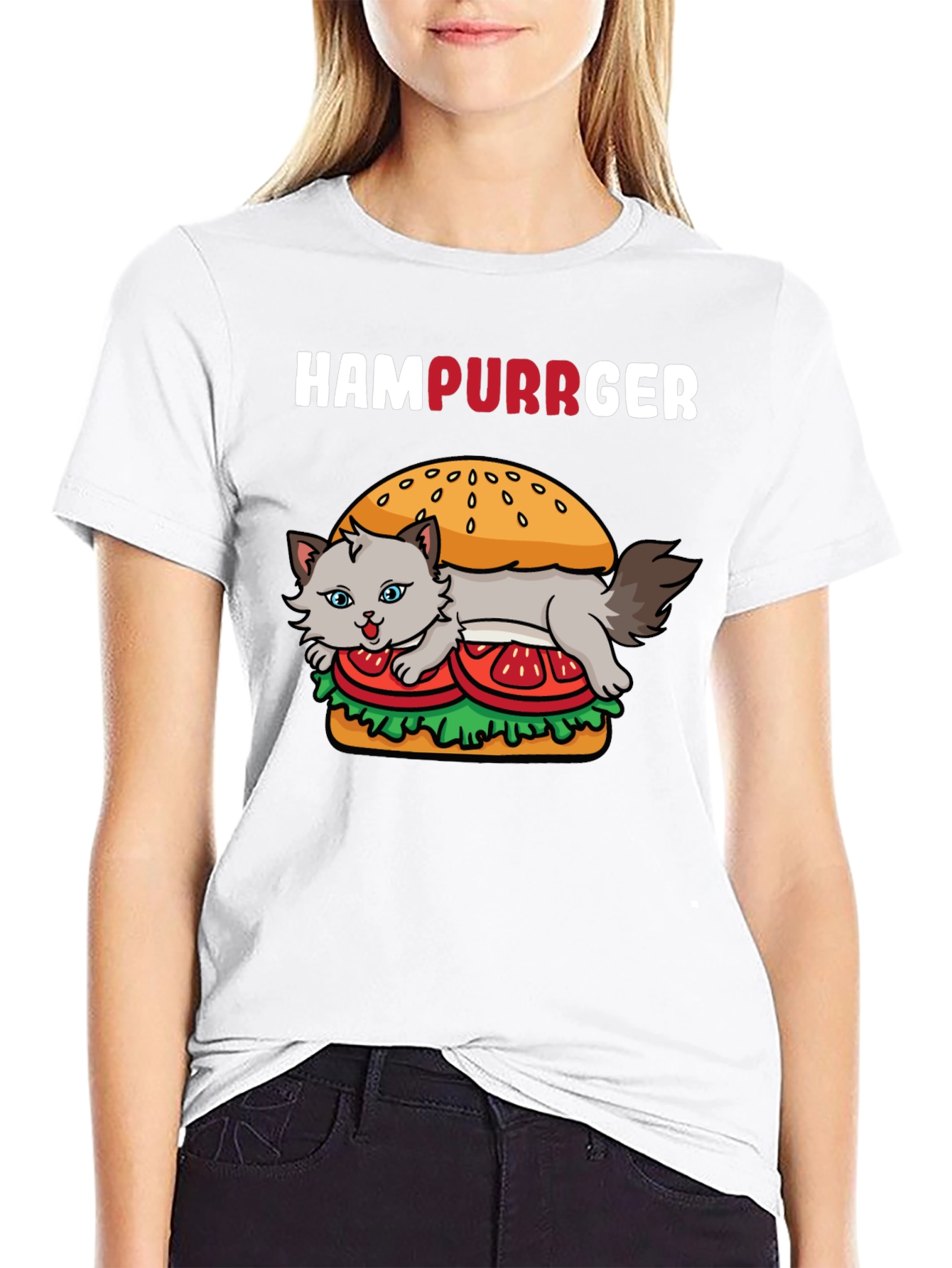 HamPurrger Cat Lover T-Shirt