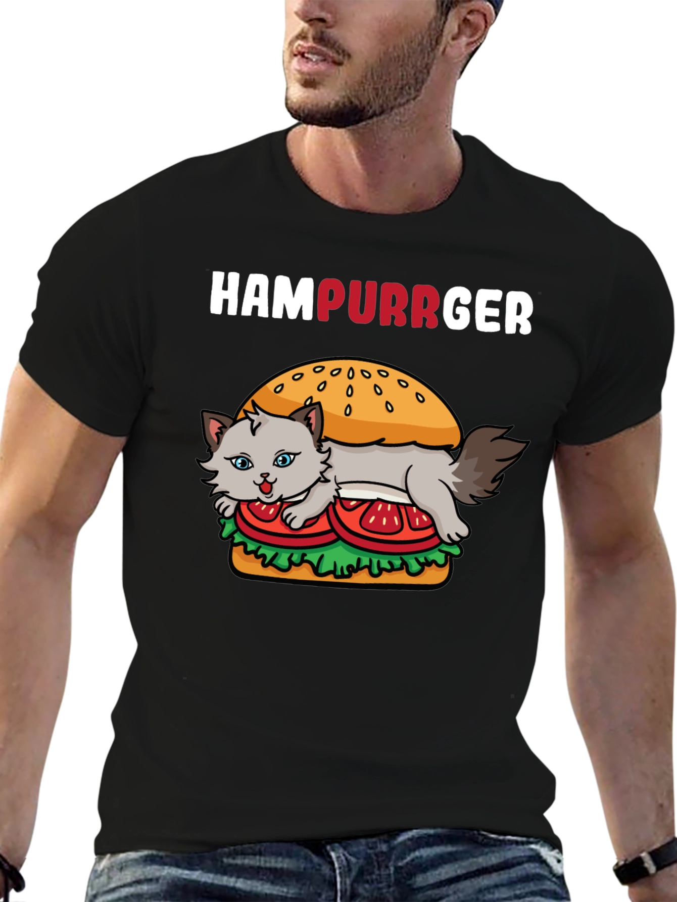 HamPurrger Cat Lover T-Shirt